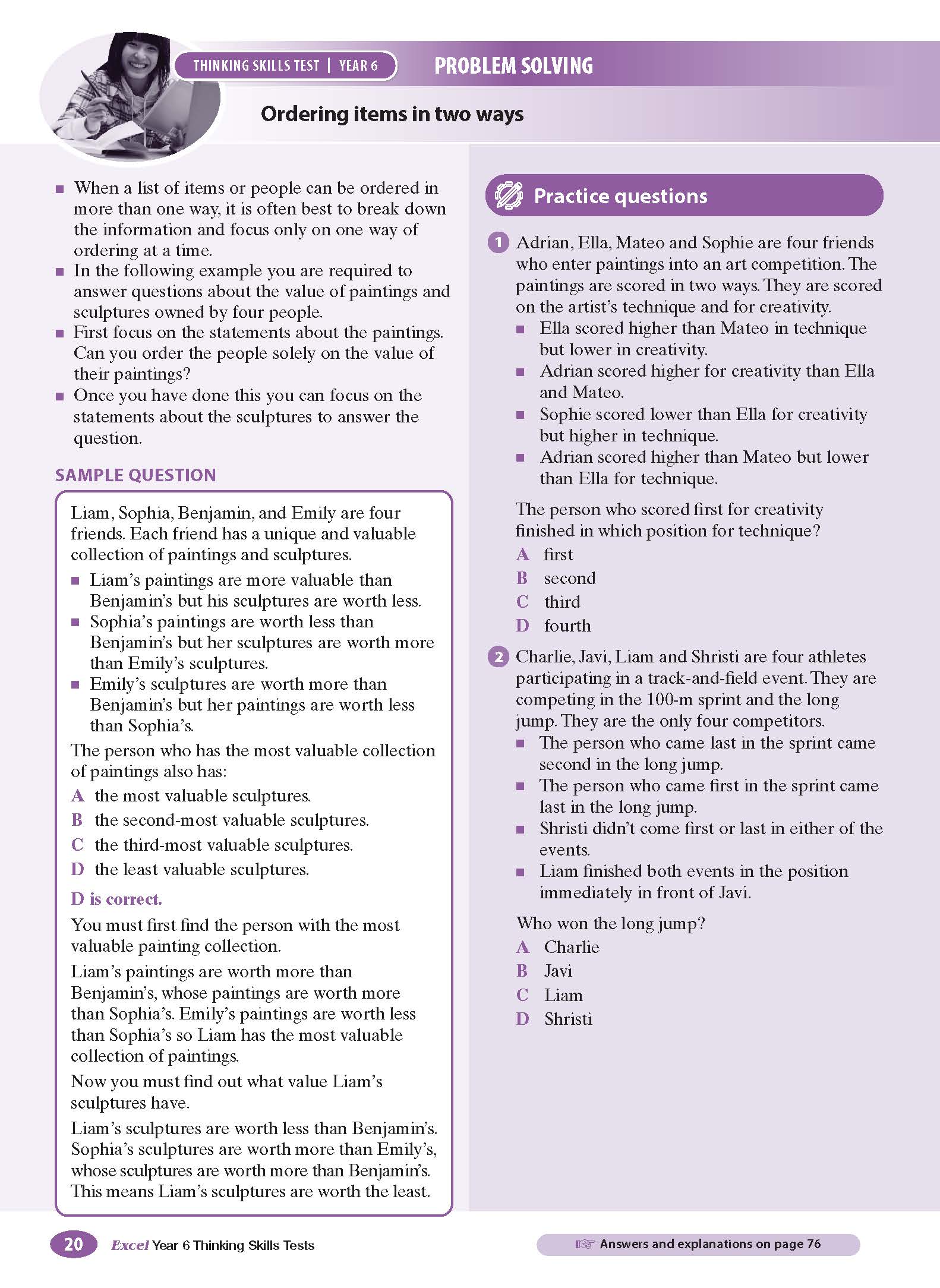 Excel Test Skills - Thinking Skills Tests Year 6 - Image 6