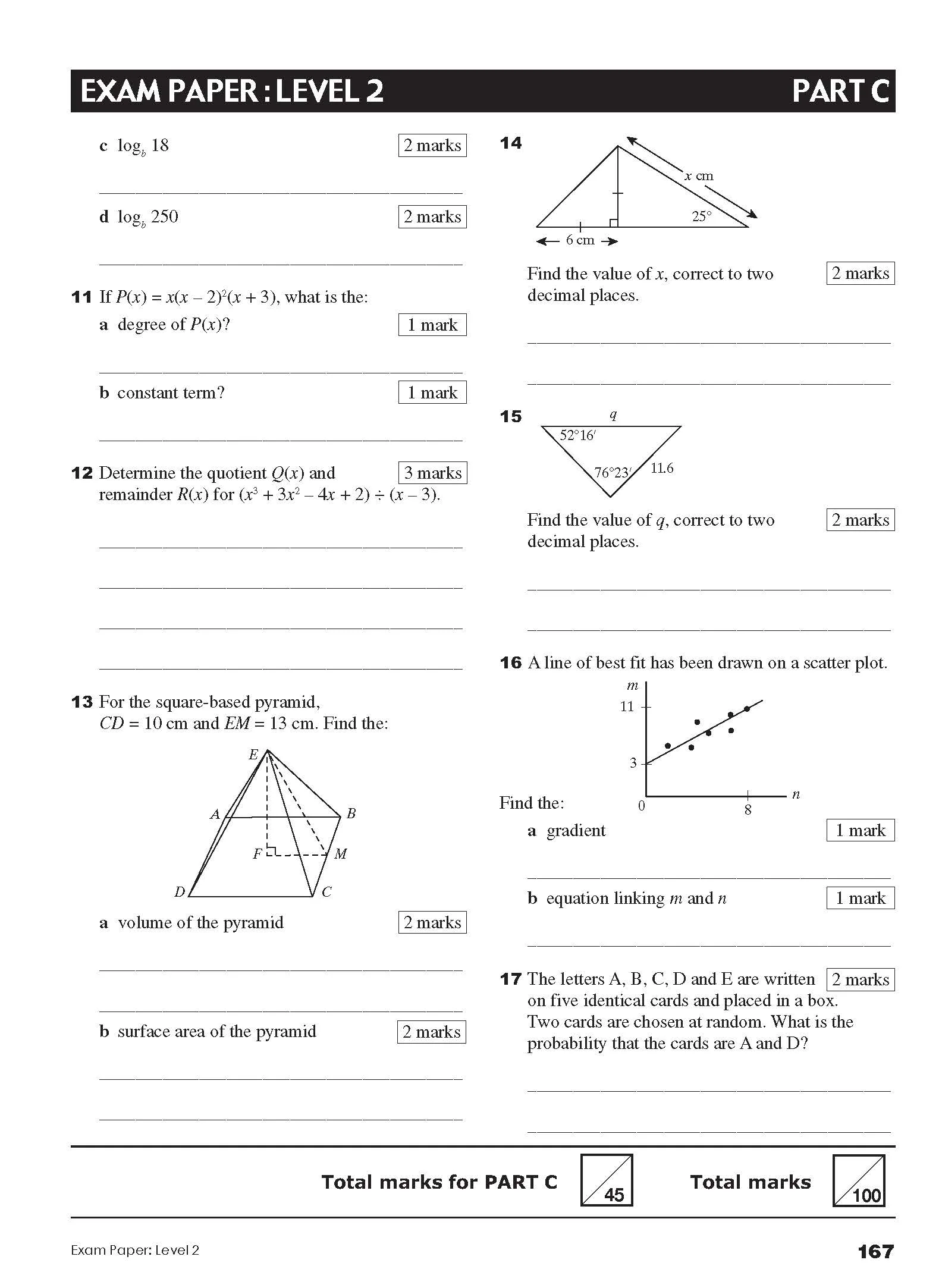Excel Tests - Mathematics Practice Tests Year 10 - Image 14