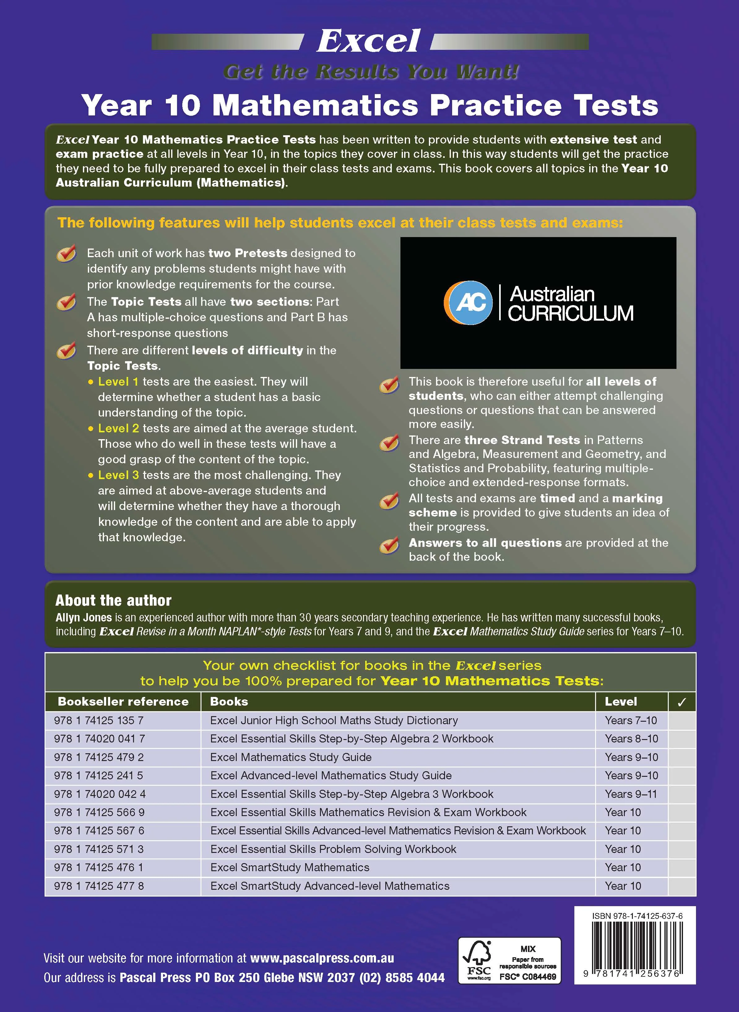 Excel Tests - Mathematics Practice Tests Year 10 - Image 15