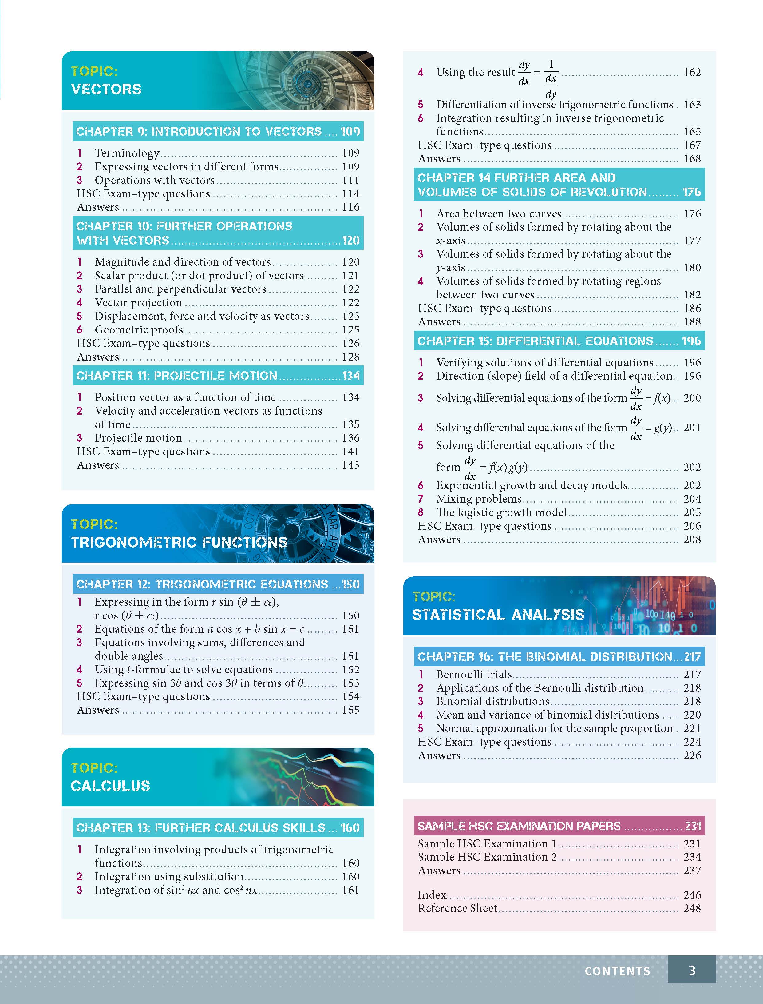 Excel HSC Year 11 and 12 Mathematics Extension 1 Study Guide - Image 4