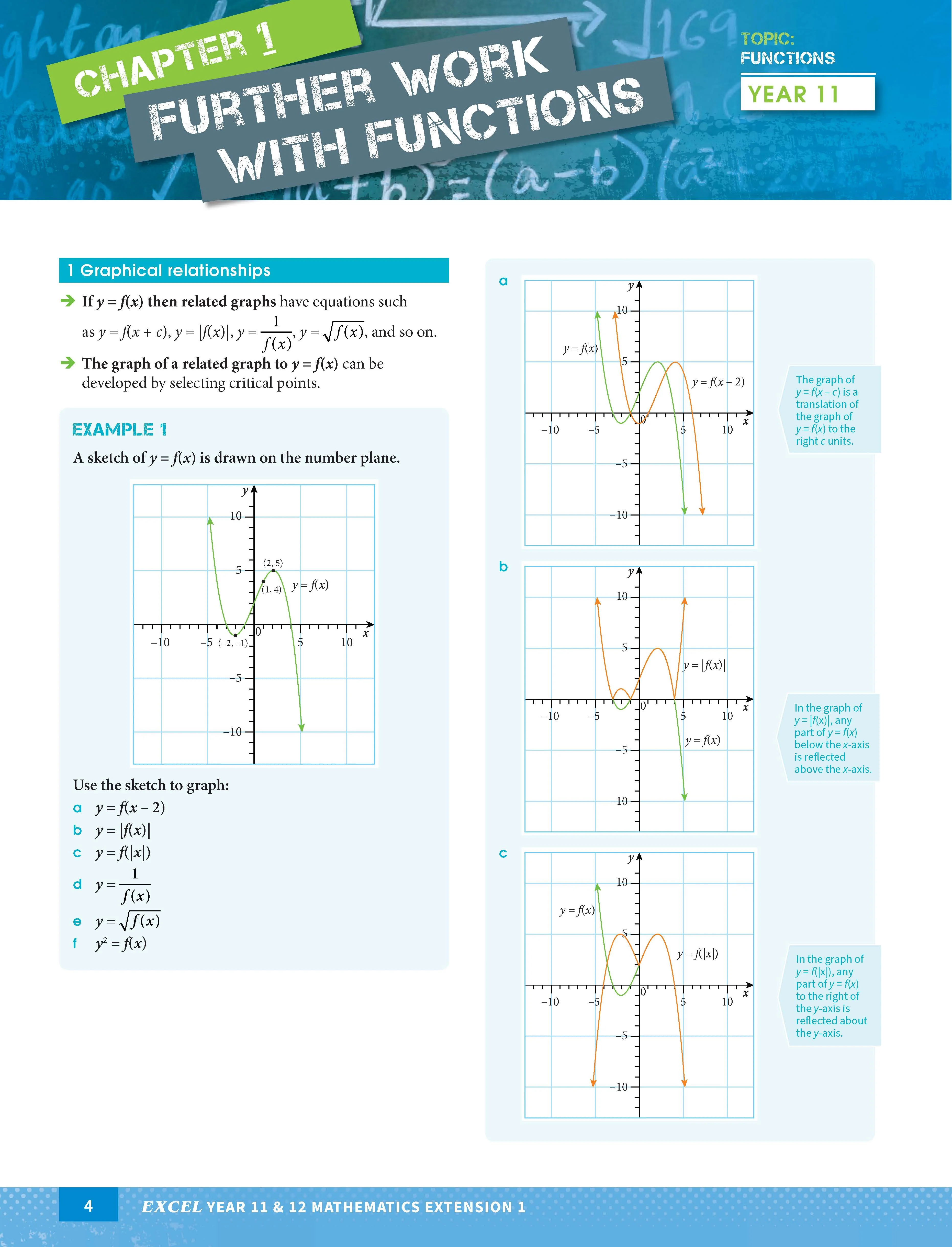 Excel HSC Year 11 and 12 Mathematics Extension 1 Study Guide - Image 5