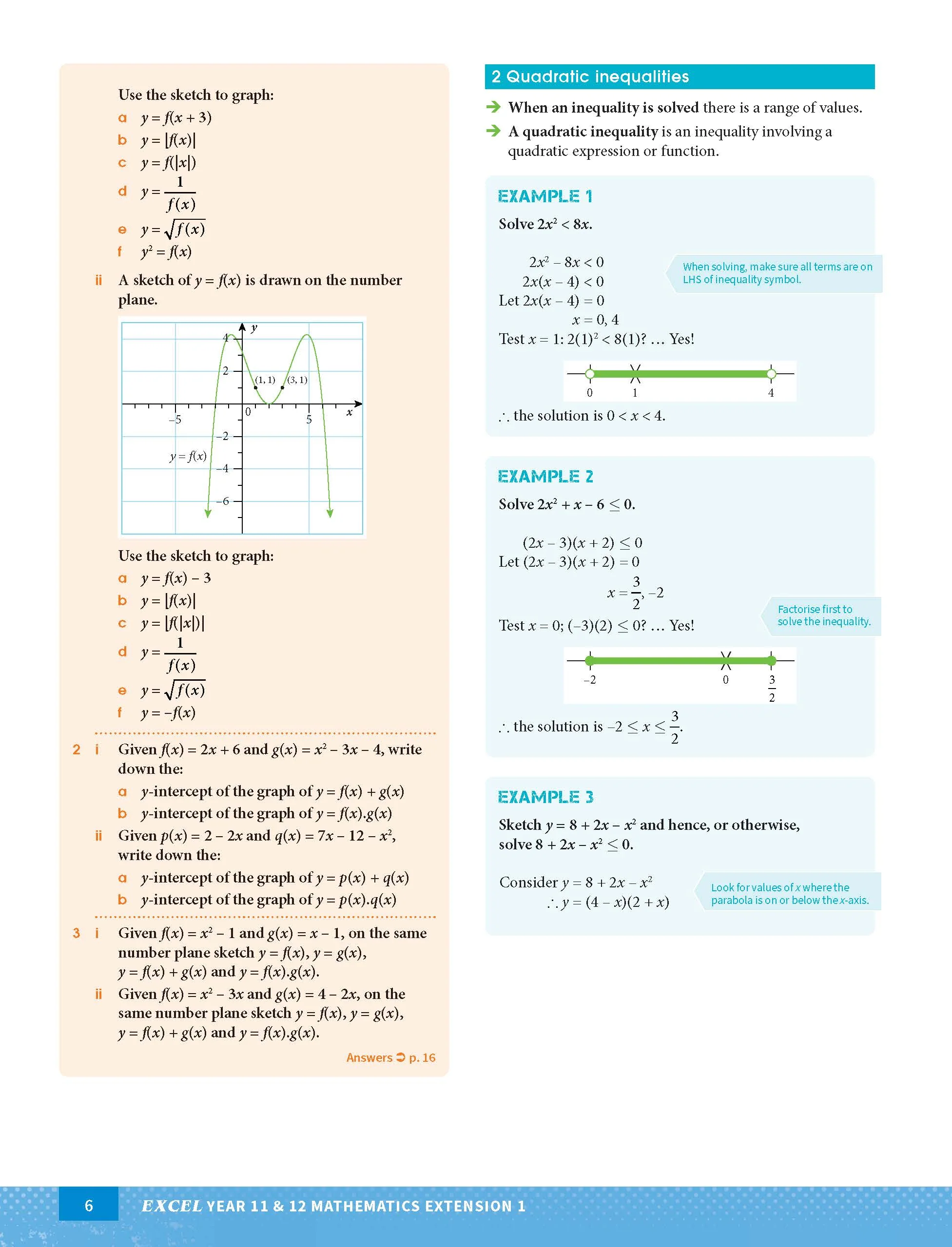 Excel HSC Year 11 and 12 Mathematics Extension 1 Study Guide - Image 7