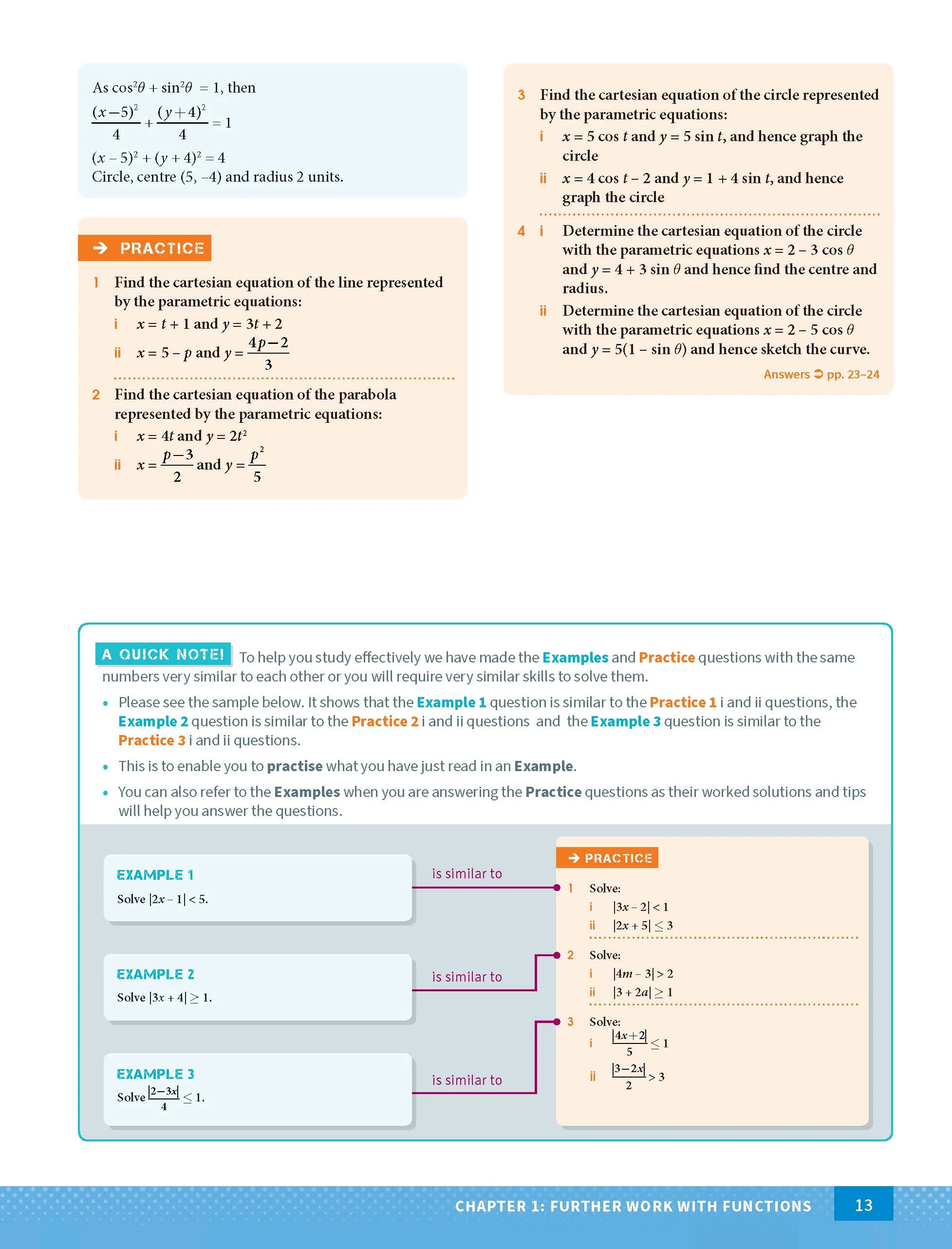 Excel HSC Year 11 and 12 Mathematics Extension 1 Study Guide - Image 8