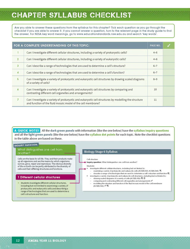 Excel HSC Year 11 Biology Study Guide - Image 12
