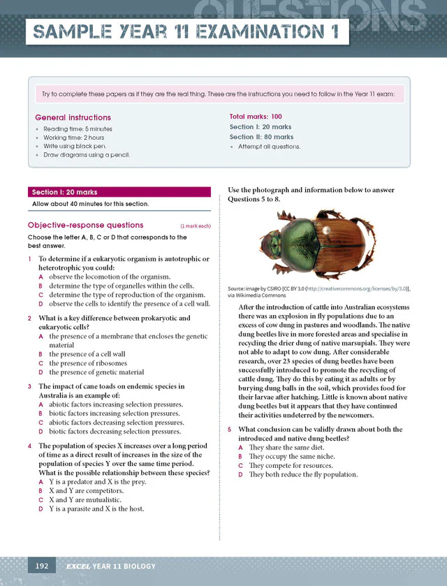 Excel HSC Year 11 Biology Study Guide - Image 16