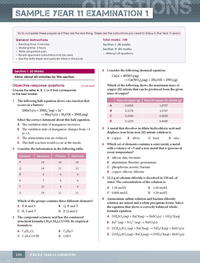Excel HSC Year 11 Chemistry Study Guide - Image 14