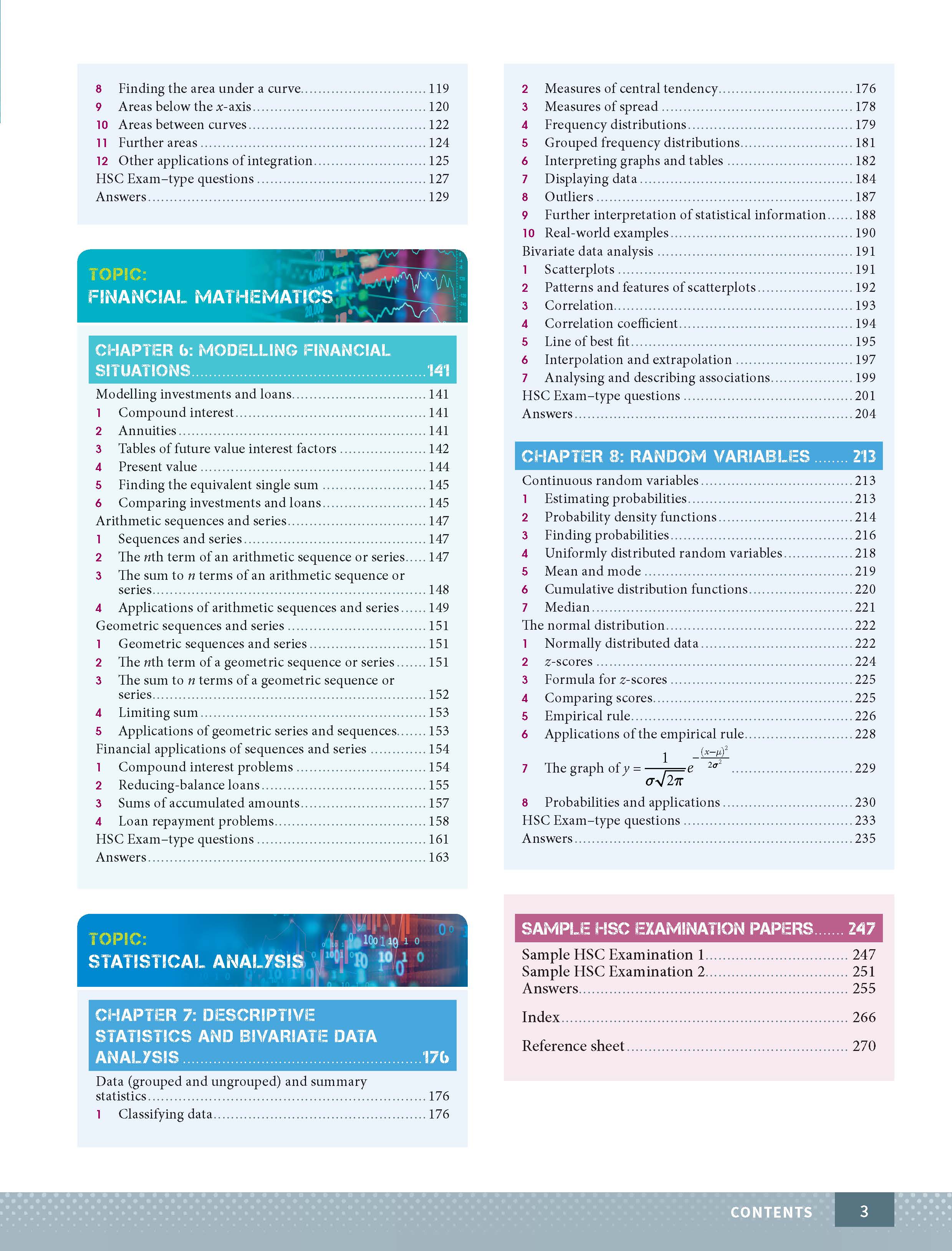 Excel HSC Year 12 Mathematics Advanced Study Guide - Image 4
