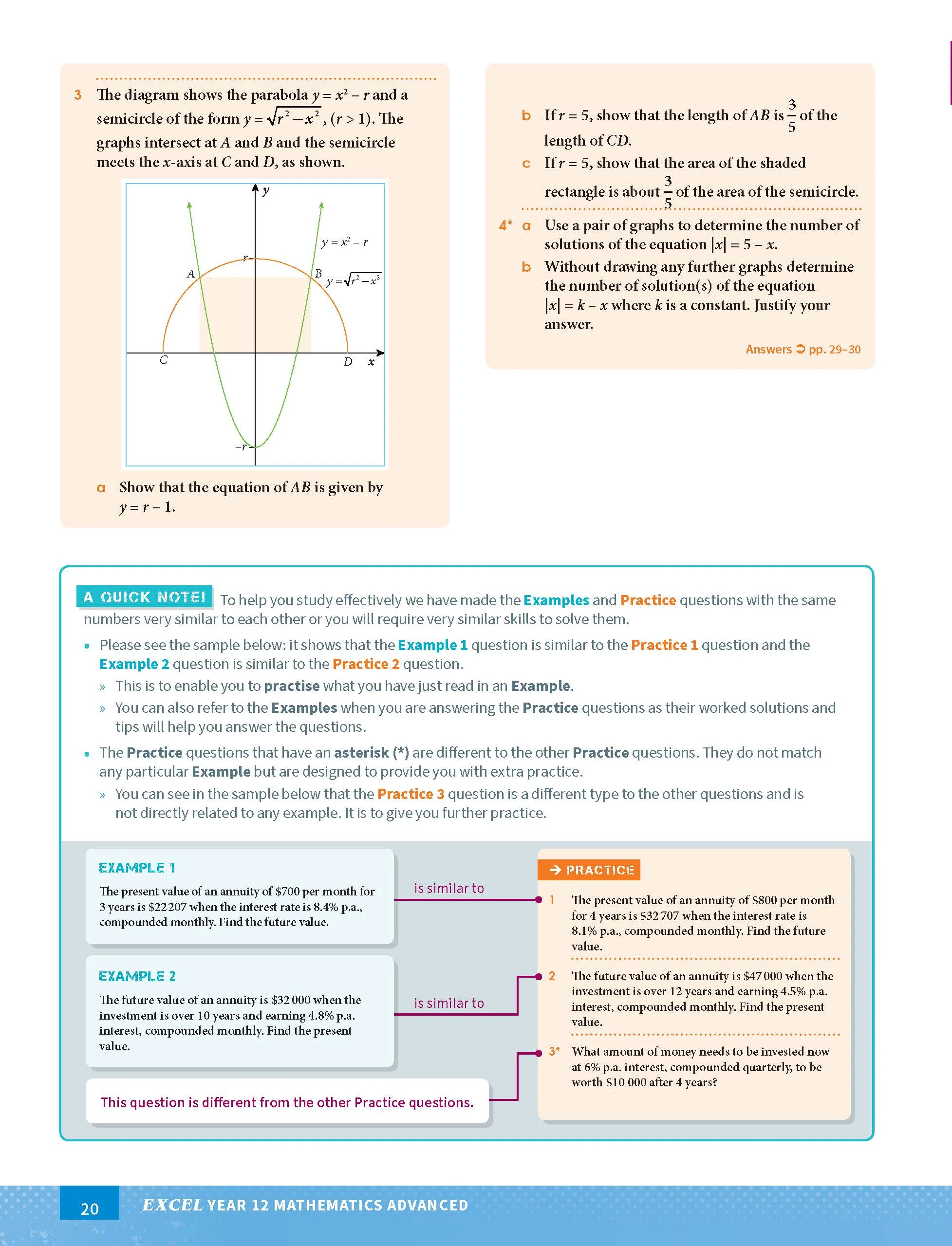 Excel HSC Year 12 Mathematics Advanced Study Guide - Image 8