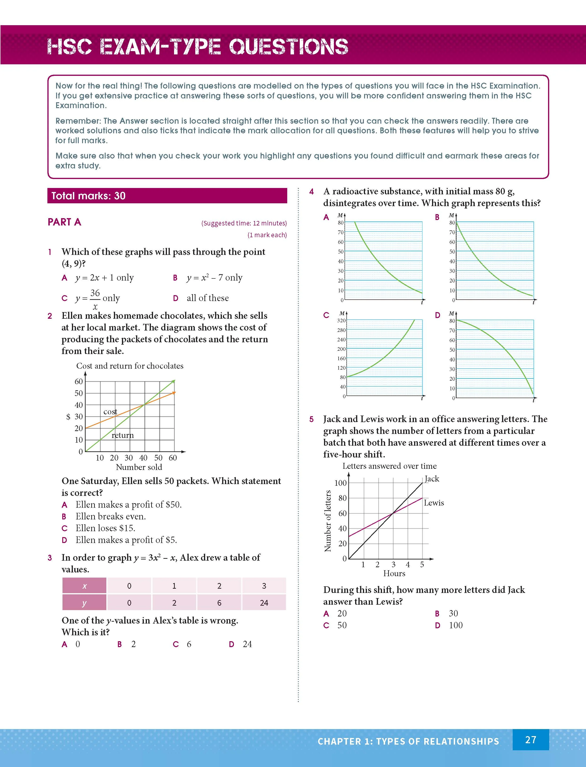 Excel HSC Year 12 Mathematics Standard 1 Study Guide - Image 7