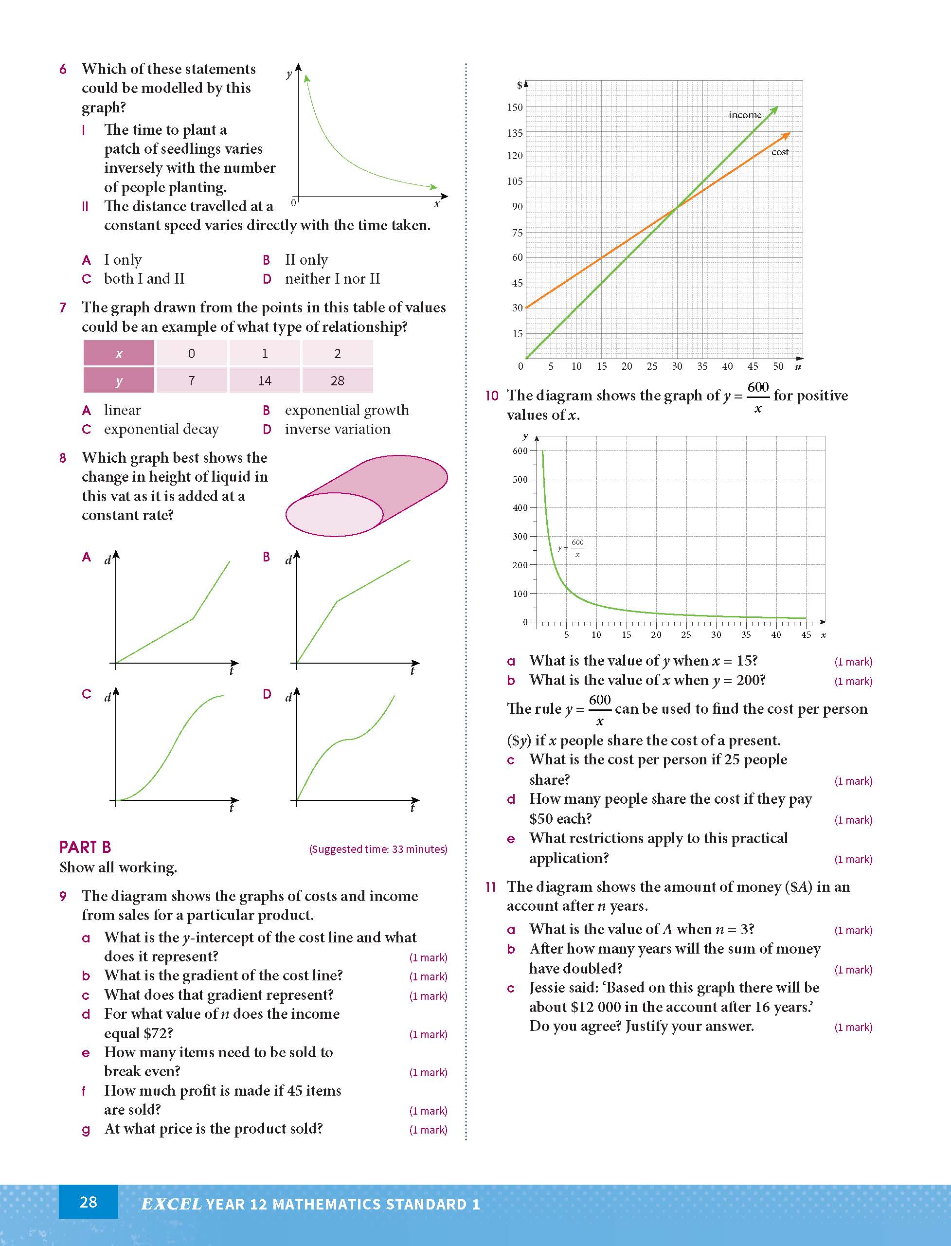 Excel HSC Year 12 Mathematics Standard 1 Study Guide - Image 8