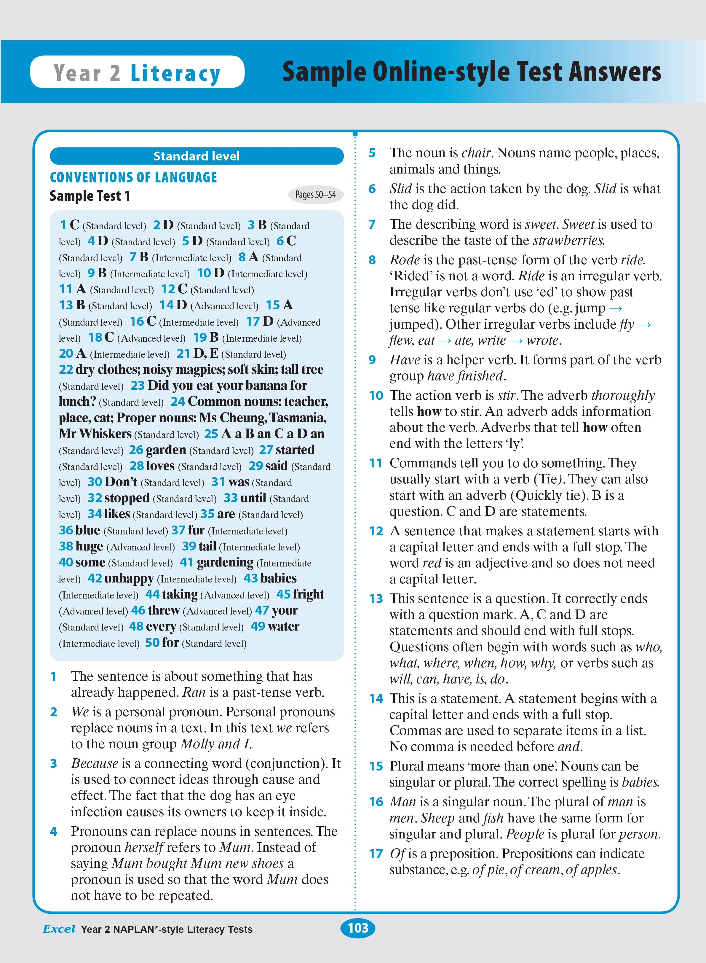 Excel Year 2 NAPLAN*-style Literacy Tests - Image 13