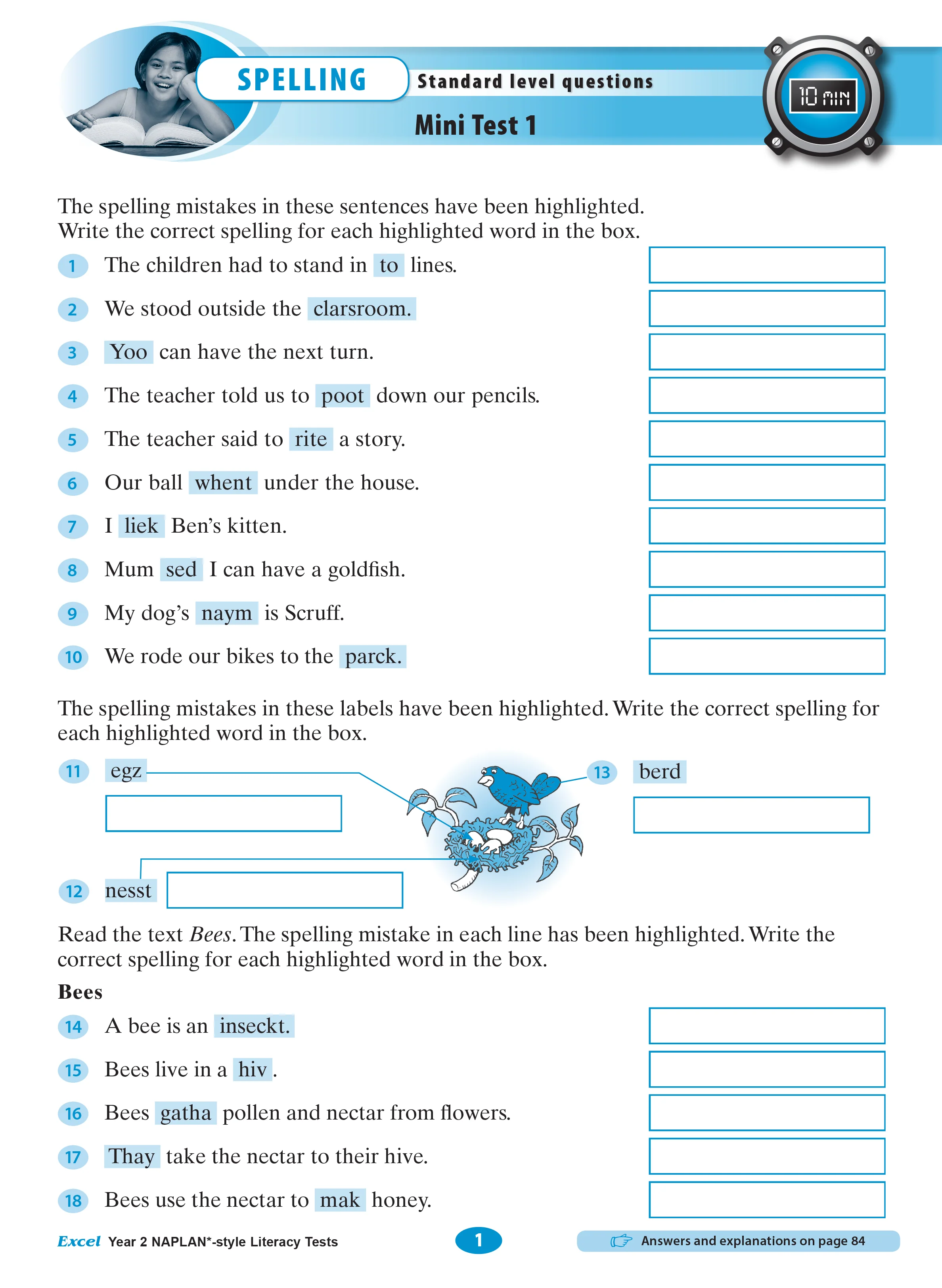 Excel Year 2 NAPLAN*-style Literacy Tests - Image 4