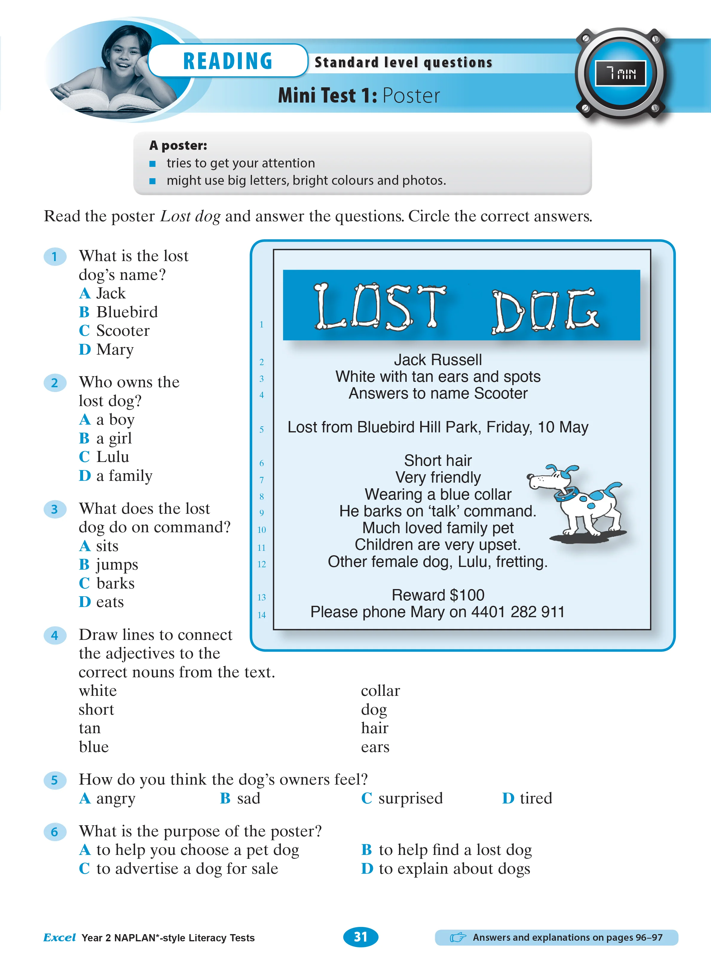 Excel Year 2 NAPLAN*-style Literacy Tests - Image 7