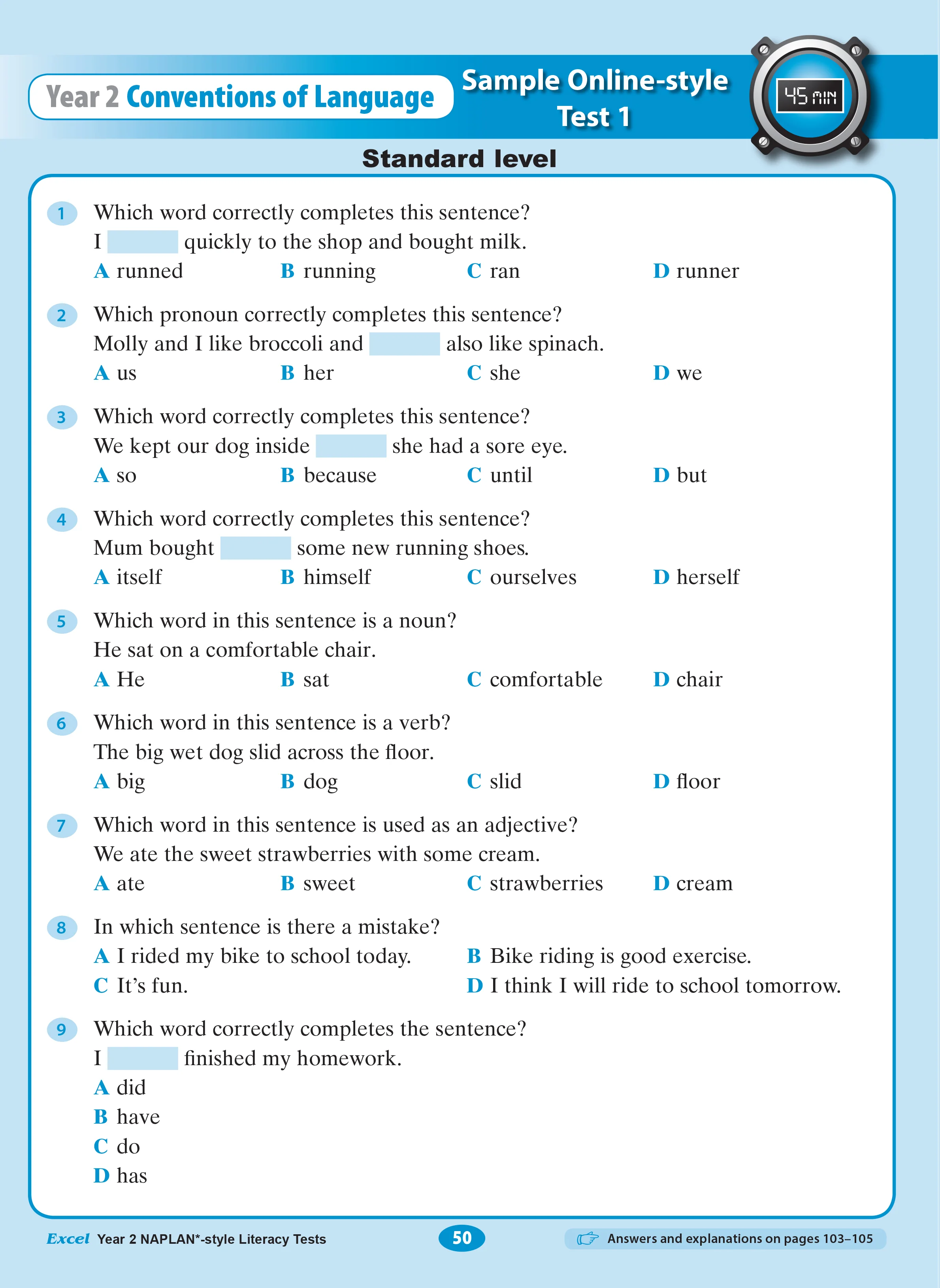 Excel Year 2 NAPLAN*-style Literacy Tests - Image 9