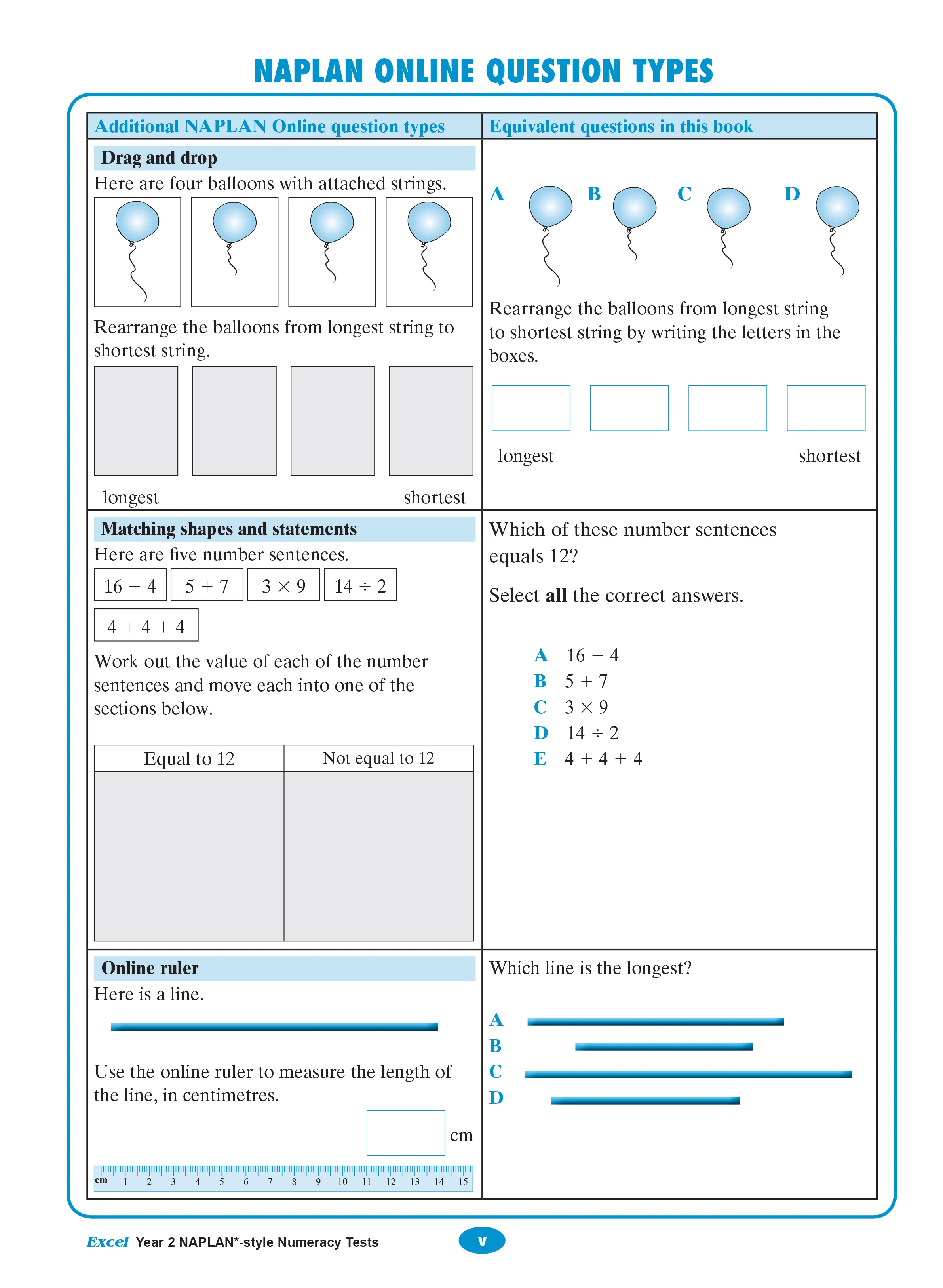 Excel Year 2 NAPLAN*-style Numeracy Tests - Image 3