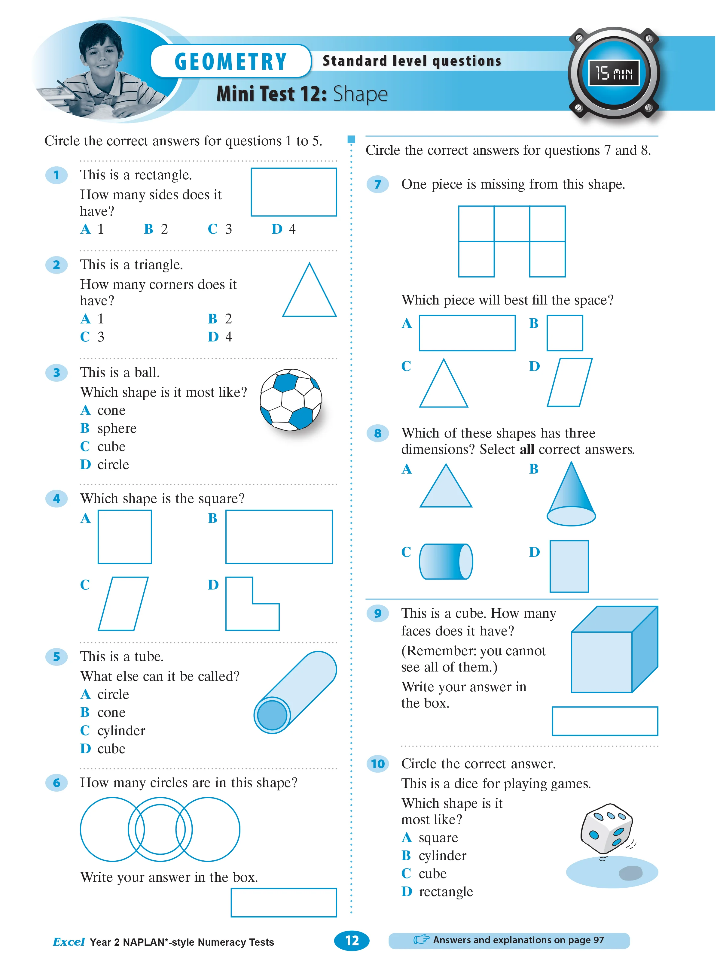 Excel Year 2 NAPLAN*-style Numeracy Tests - Image 6