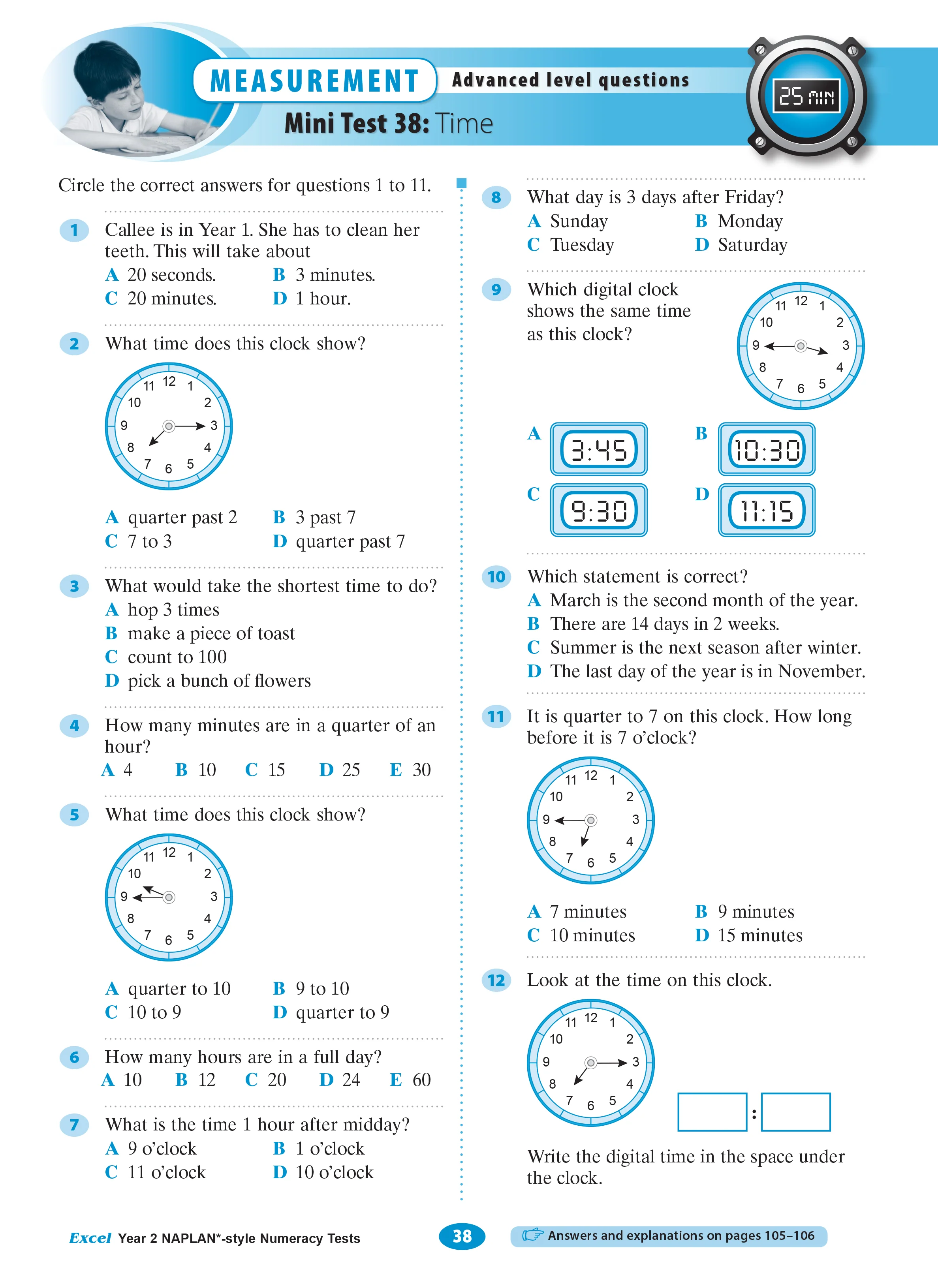 Excel Year 2 NAPLAN*-style Numeracy Tests - Image 8