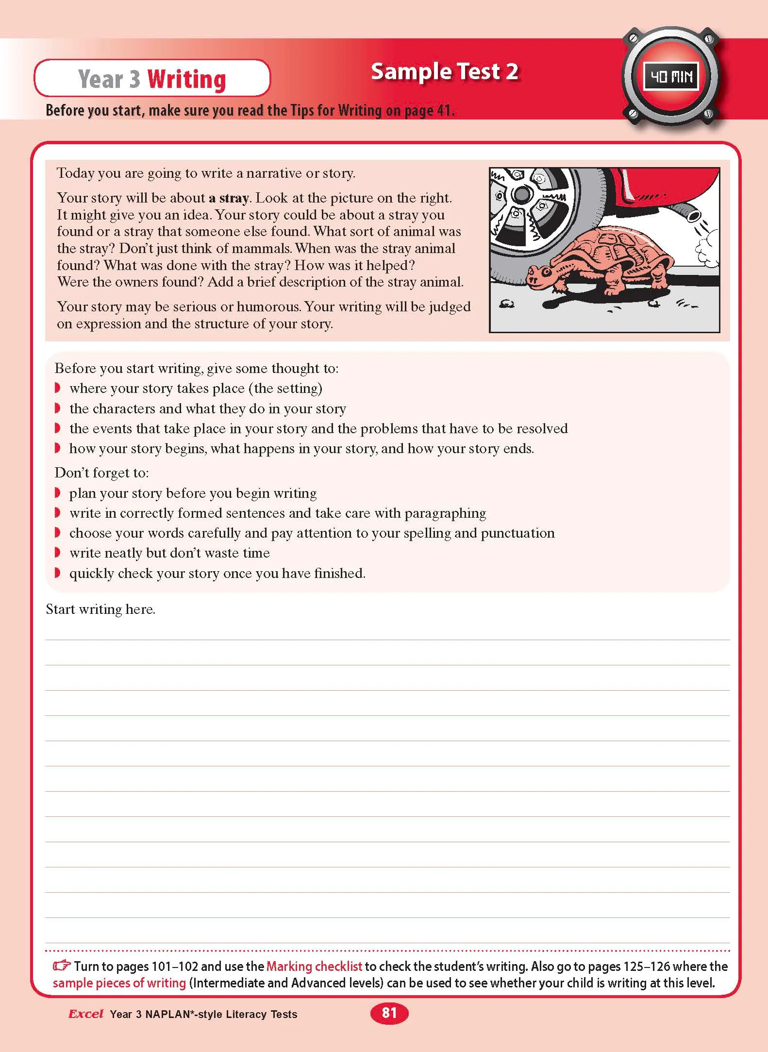Excel Year 3 NAPLAN*-style Literacy Tests - Image 11