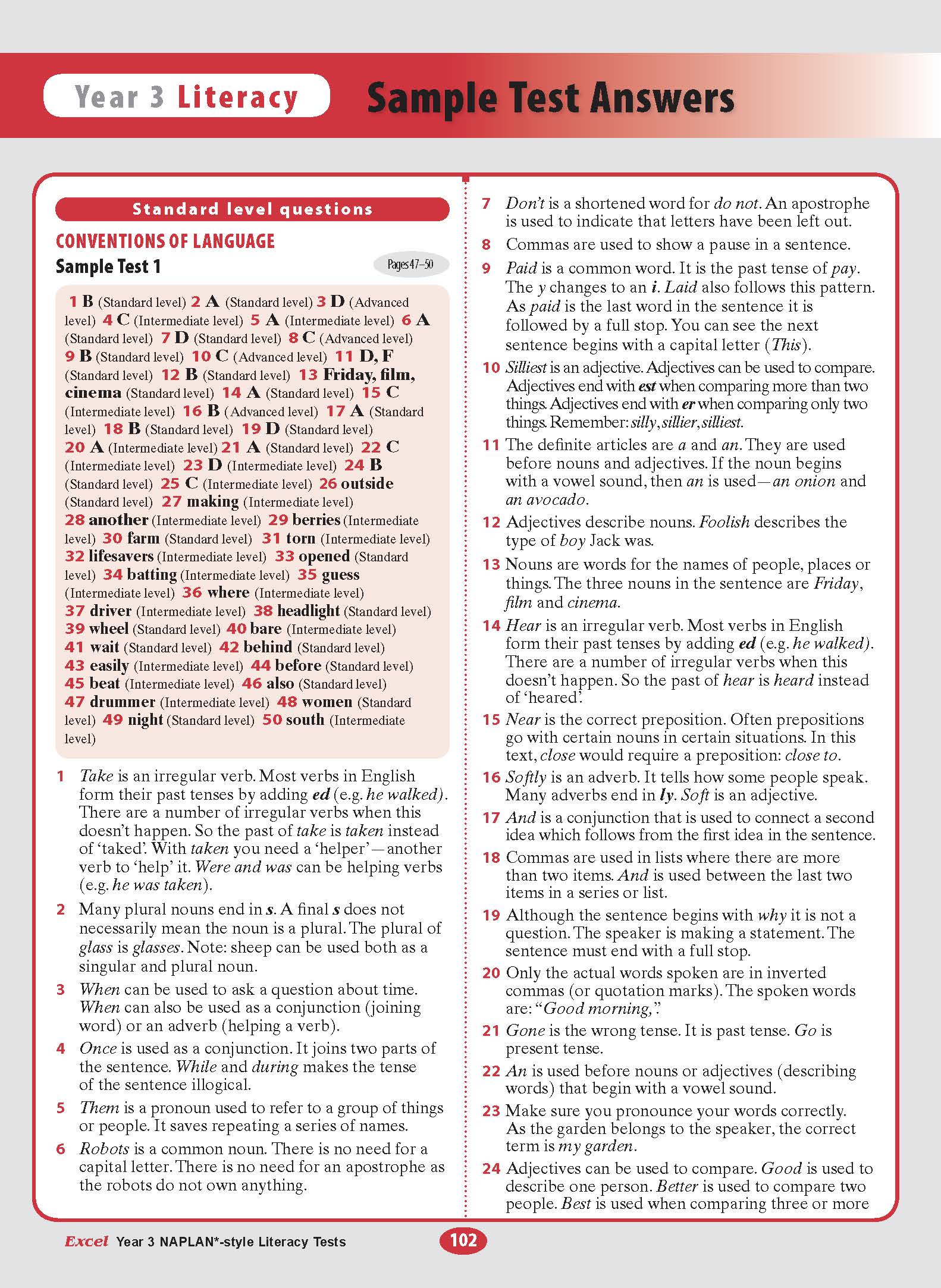 Excel Year 3 NAPLAN*-style Literacy Tests - Image 13