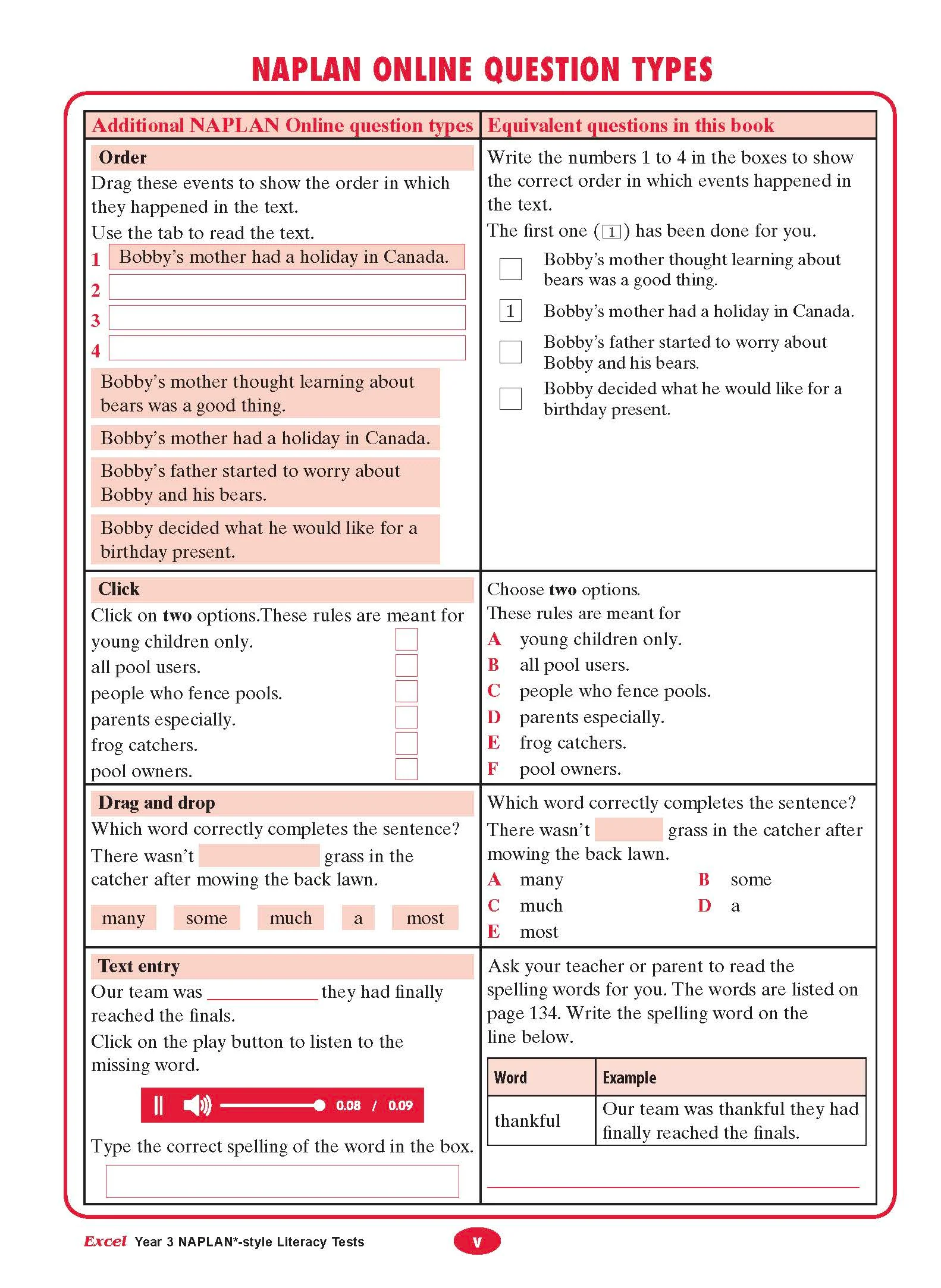 Excel Year 3 NAPLAN*-style Literacy Tests - Image 3
