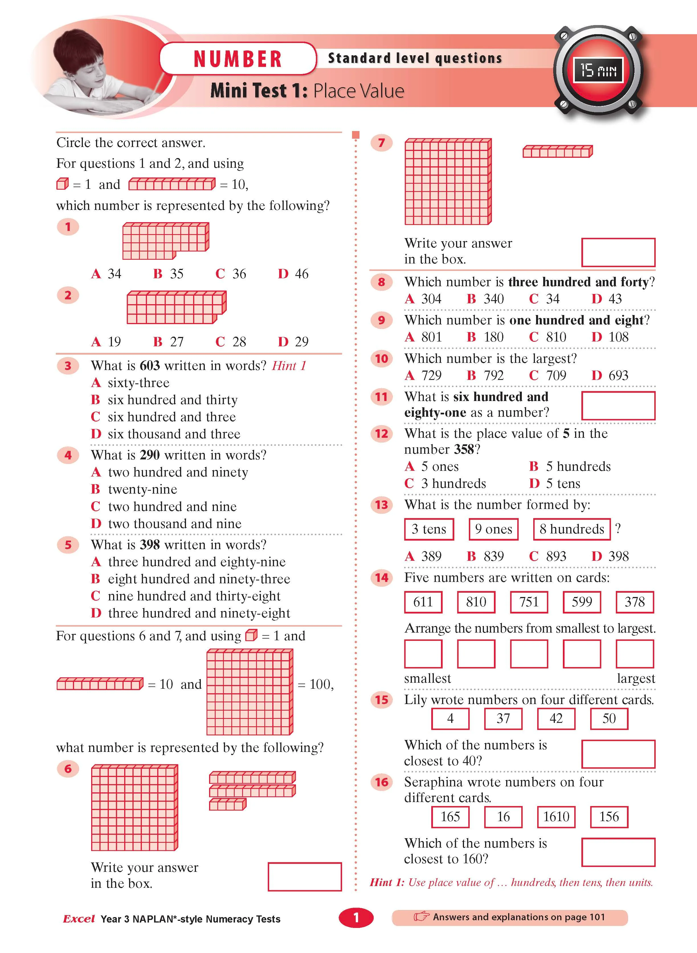Excel Year 3 NAPLAN*-style Numeracy Tests - Image 5