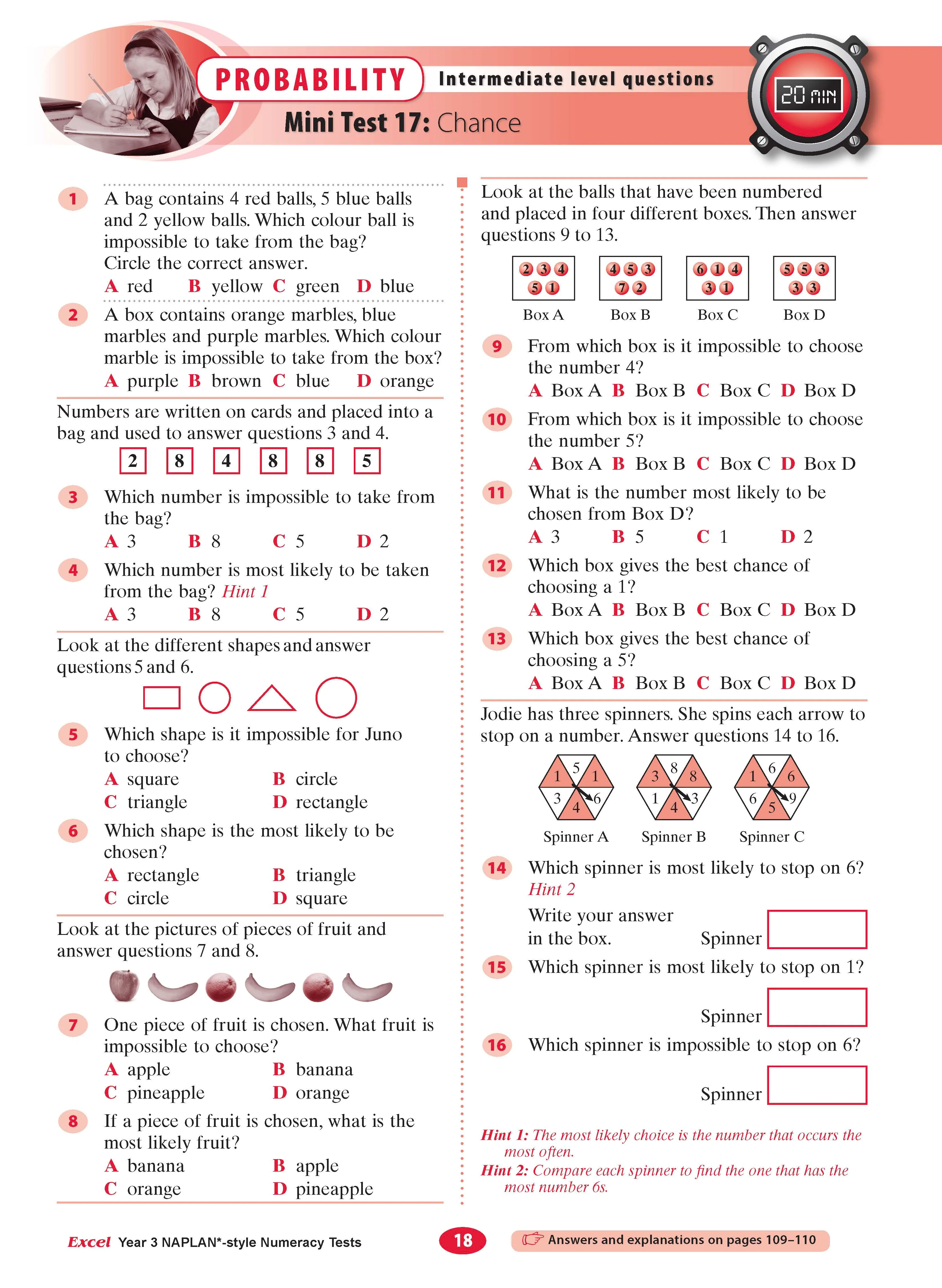 Excel Year 3 NAPLAN*-style Numeracy Tests - Image 7