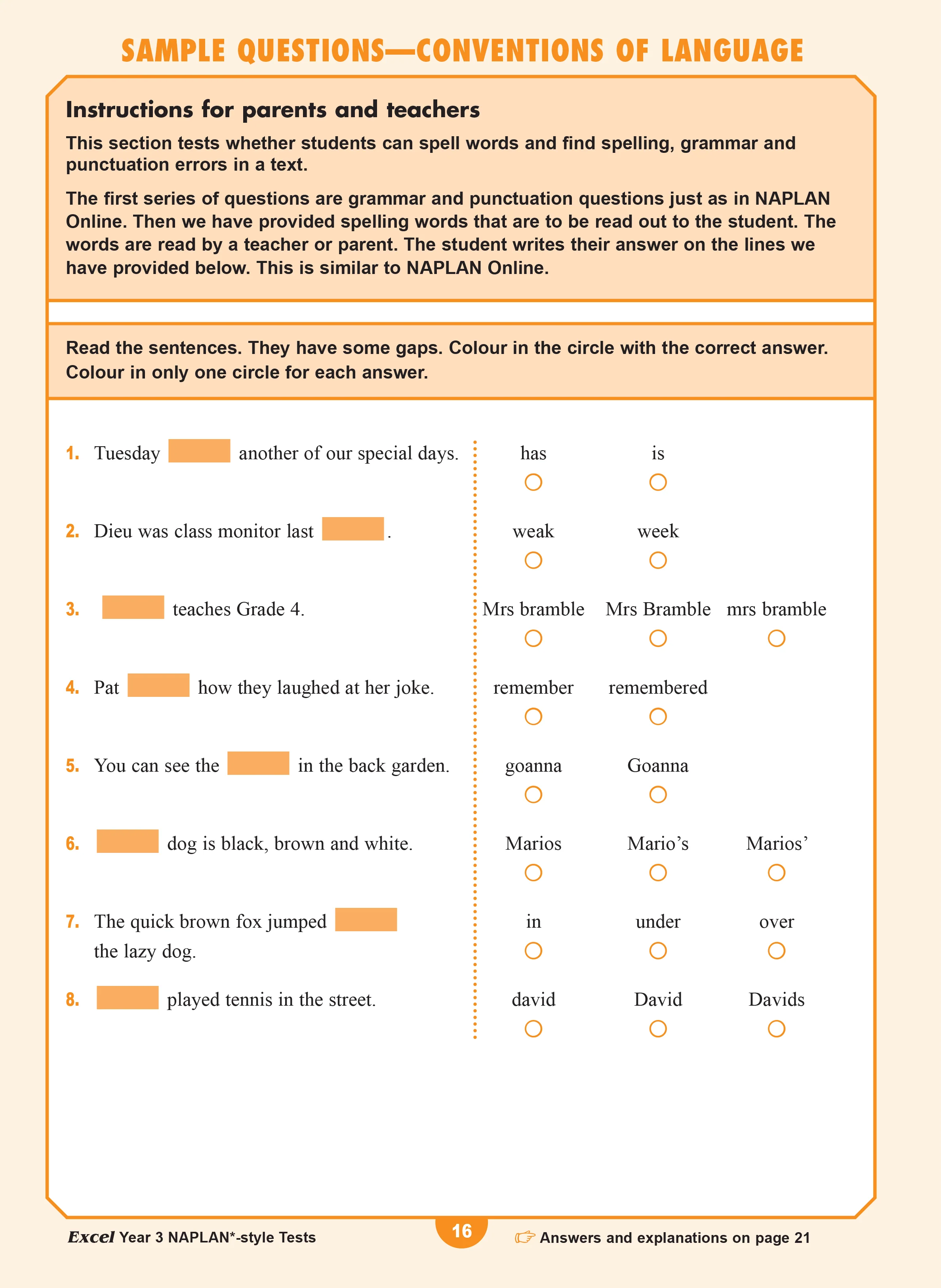 Excel Year 3 NAPLAN*-style Tests - Image 6