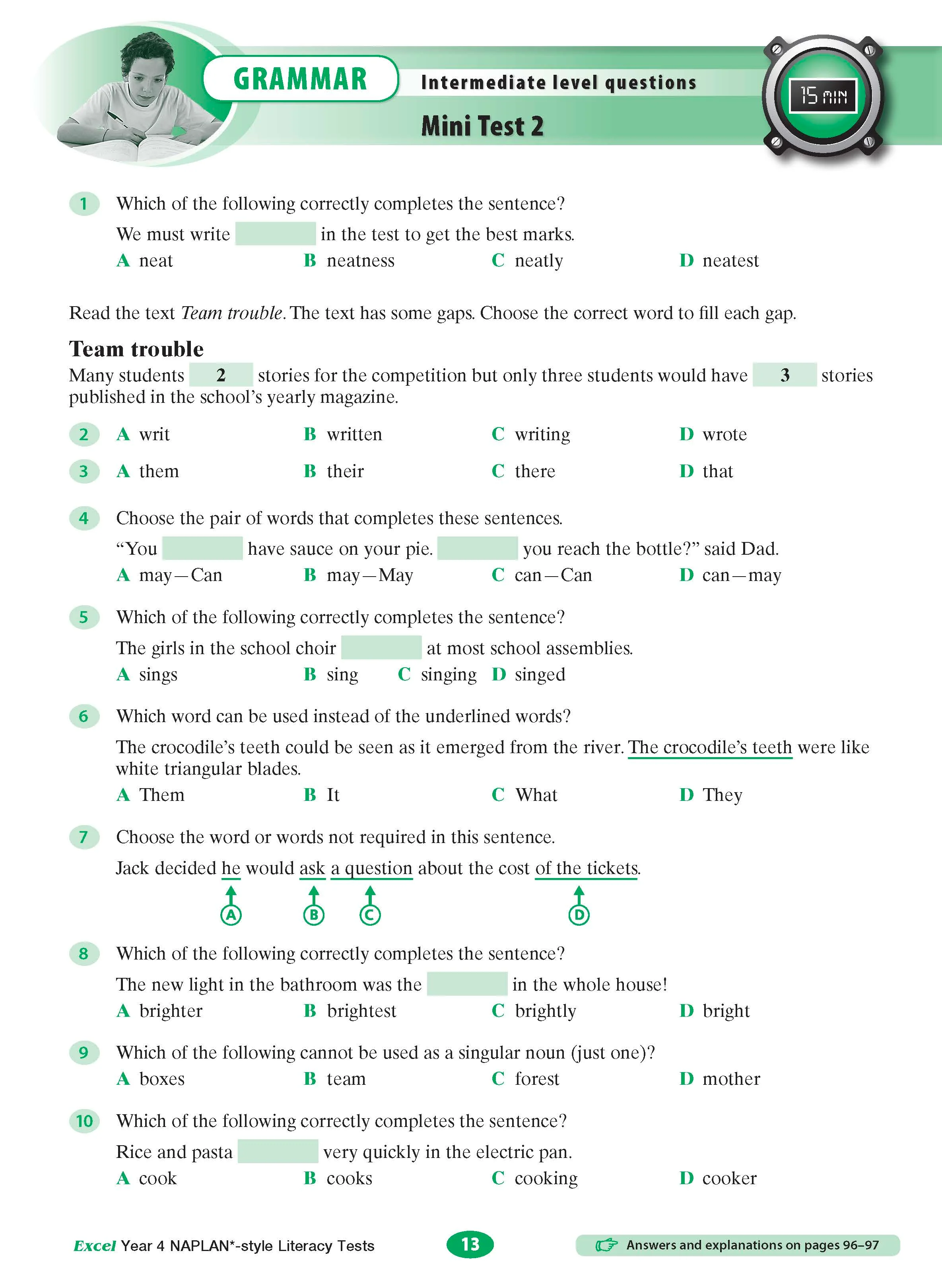 Excel Year 4 NAPLAN*-style Literacy Tests - Image 8
