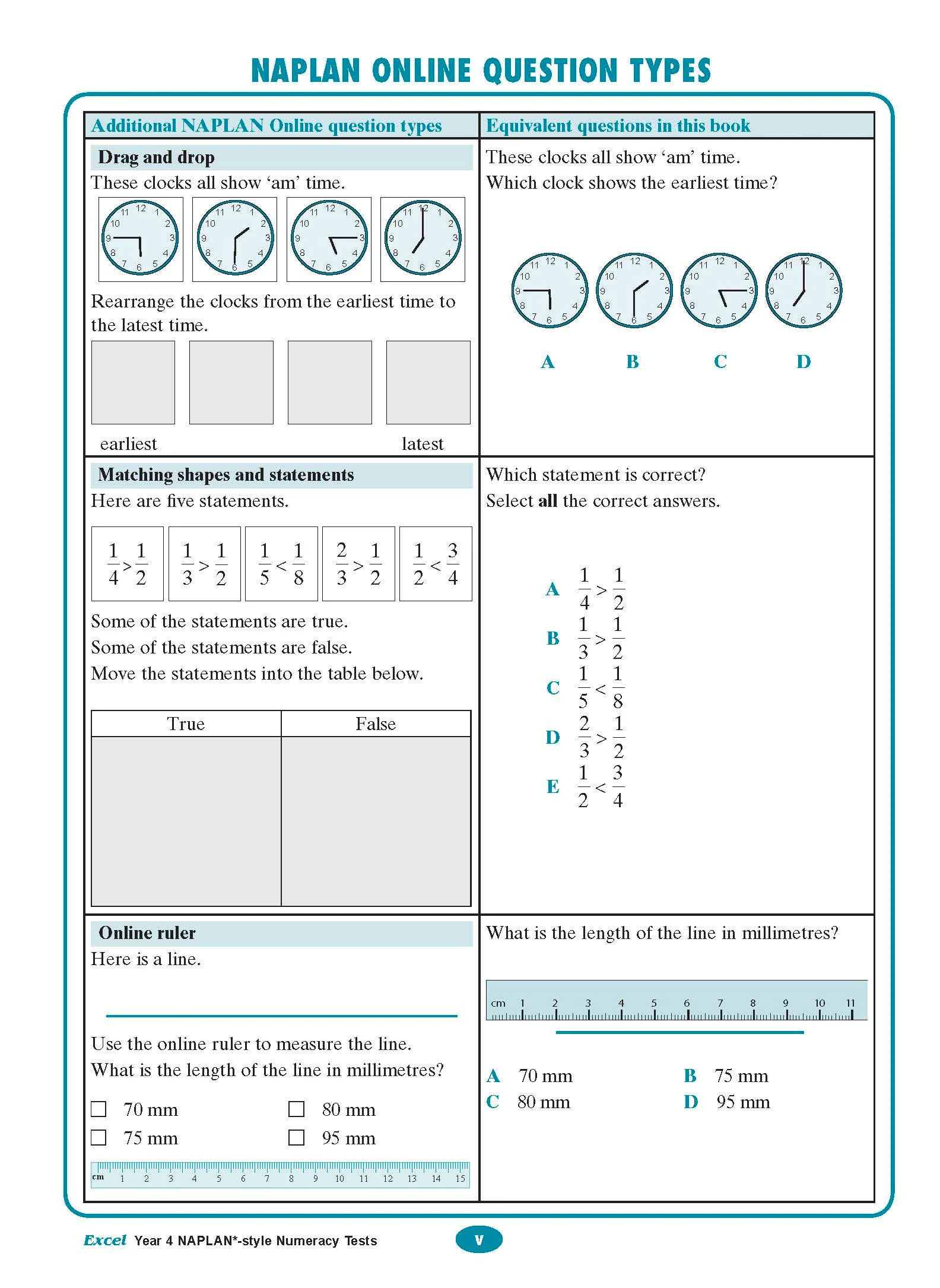 Excel Year 4 NAPLAN*-style Numeracy Tests - Image 4