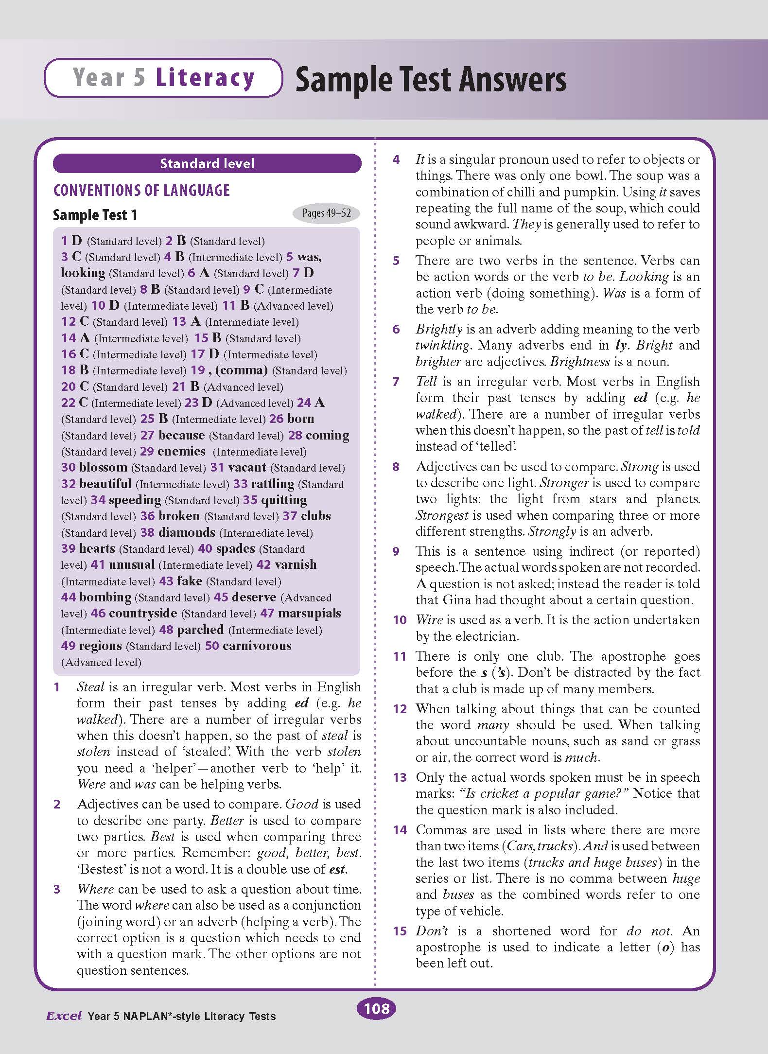 Excel Year 5 NAPLAN*-style Literacy Tests - Image 13