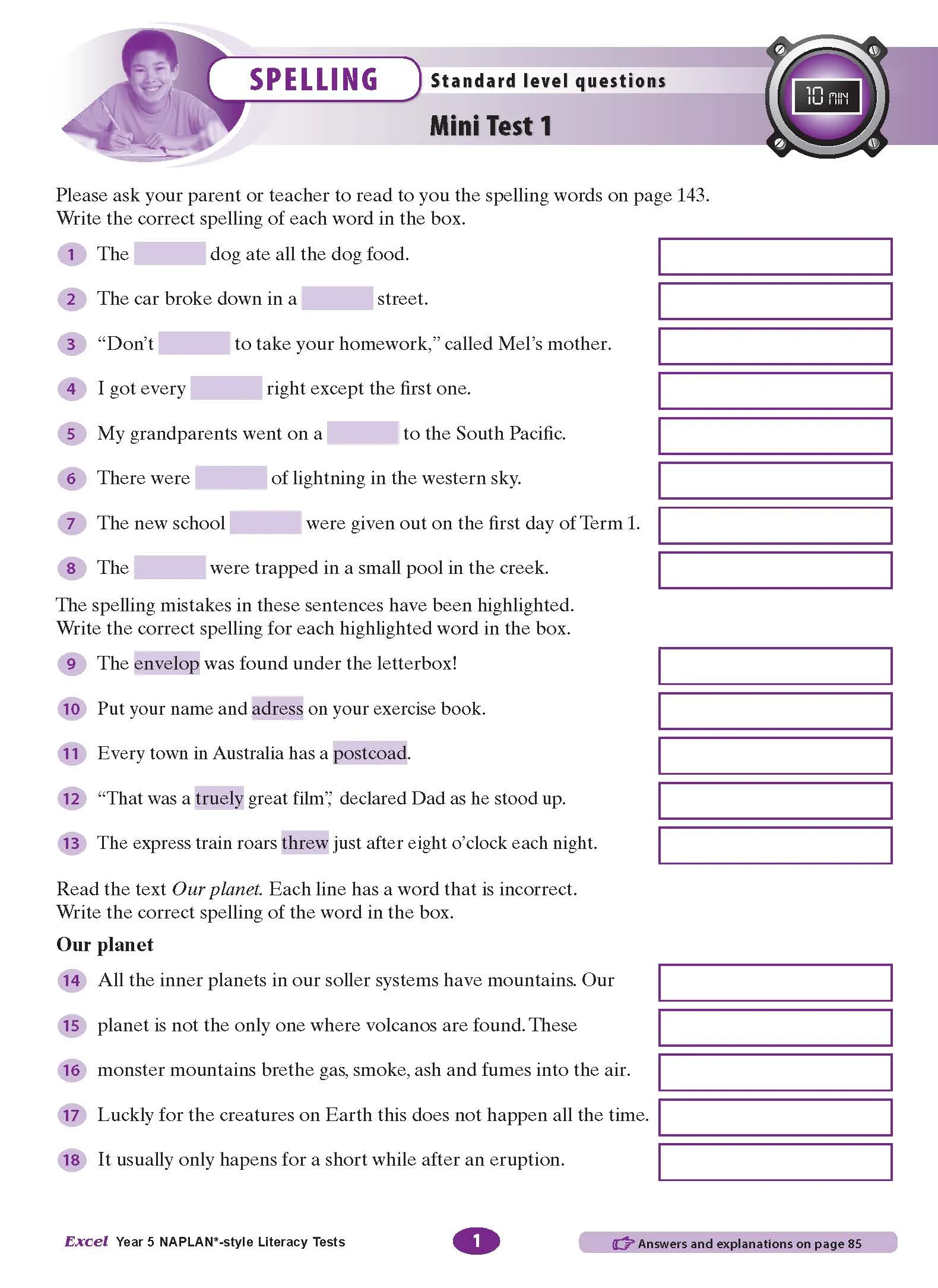 Excel Year 5 NAPLAN*-style Literacy Tests - Image 4