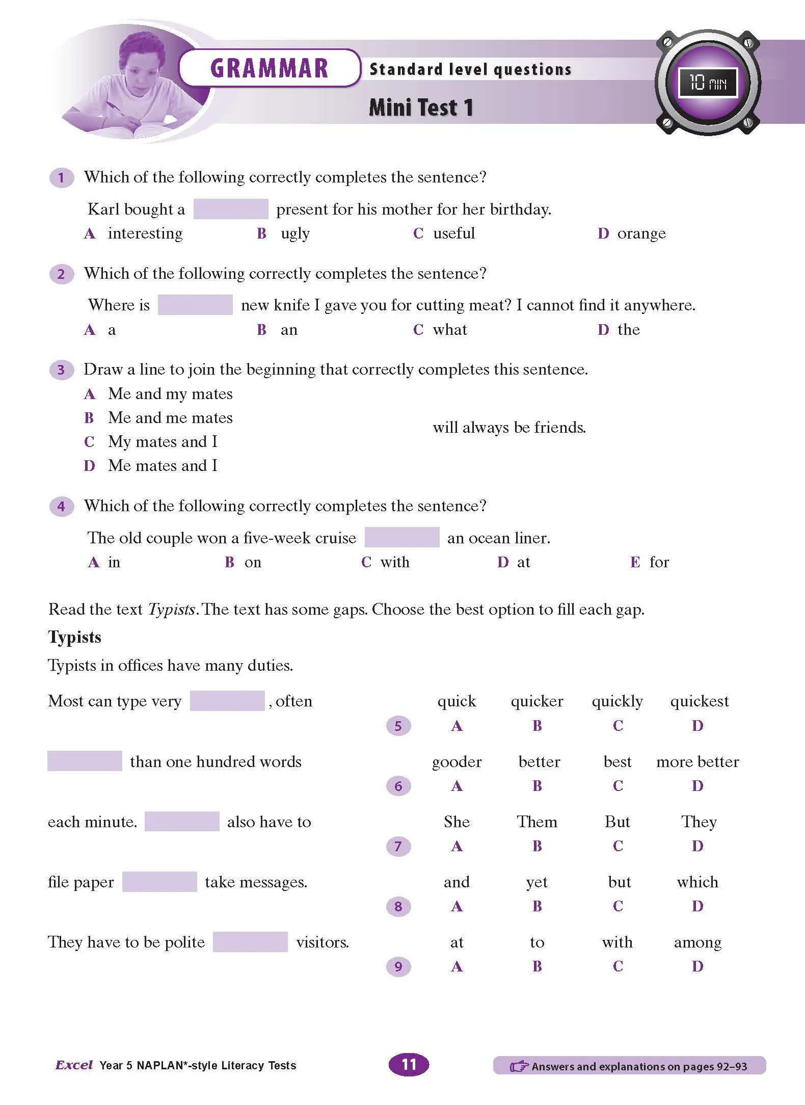 Excel Year 5 NAPLAN*-style Literacy Tests - Image 5