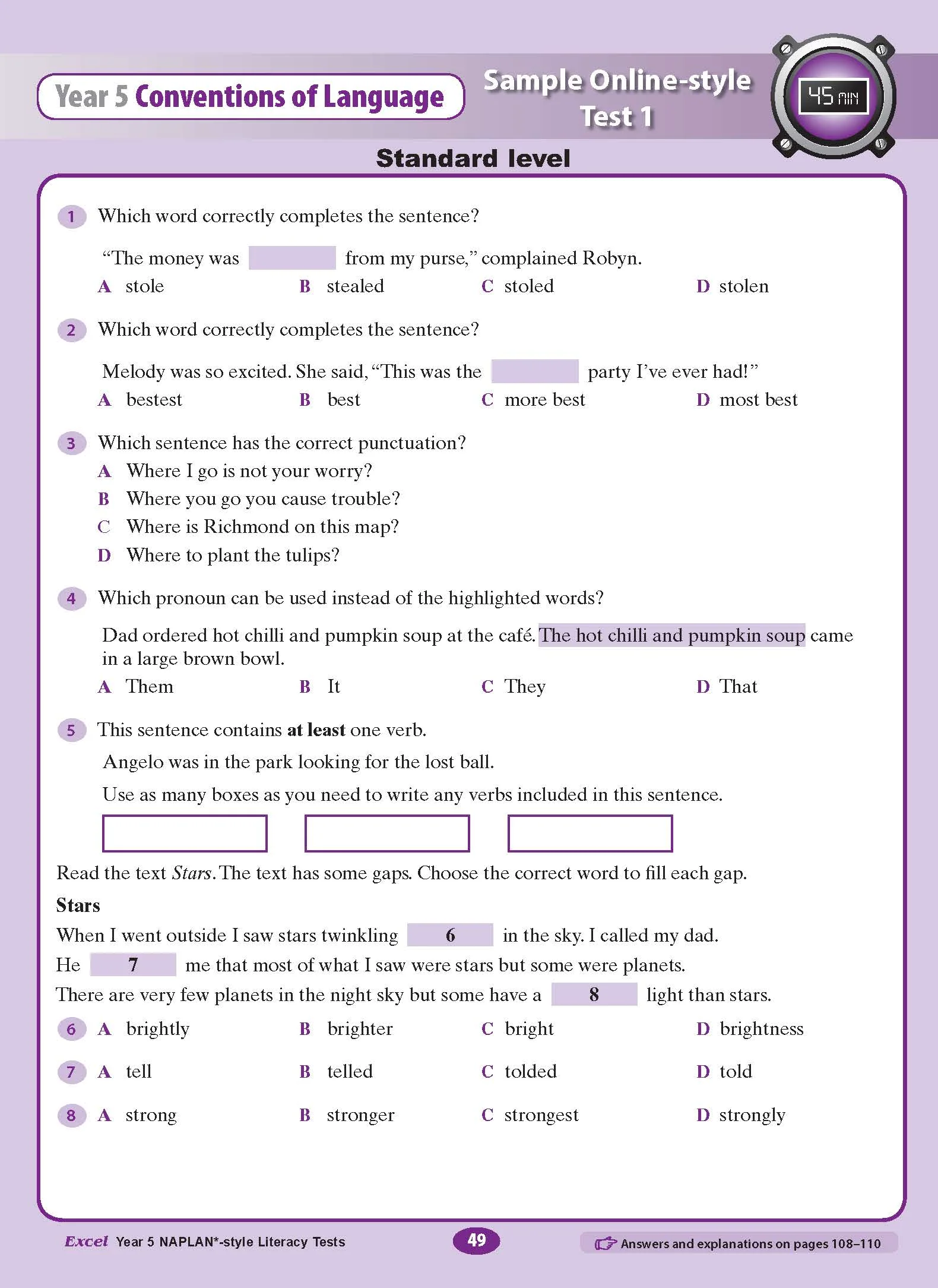 Excel Year 5 NAPLAN*-style Literacy Tests - Image 9