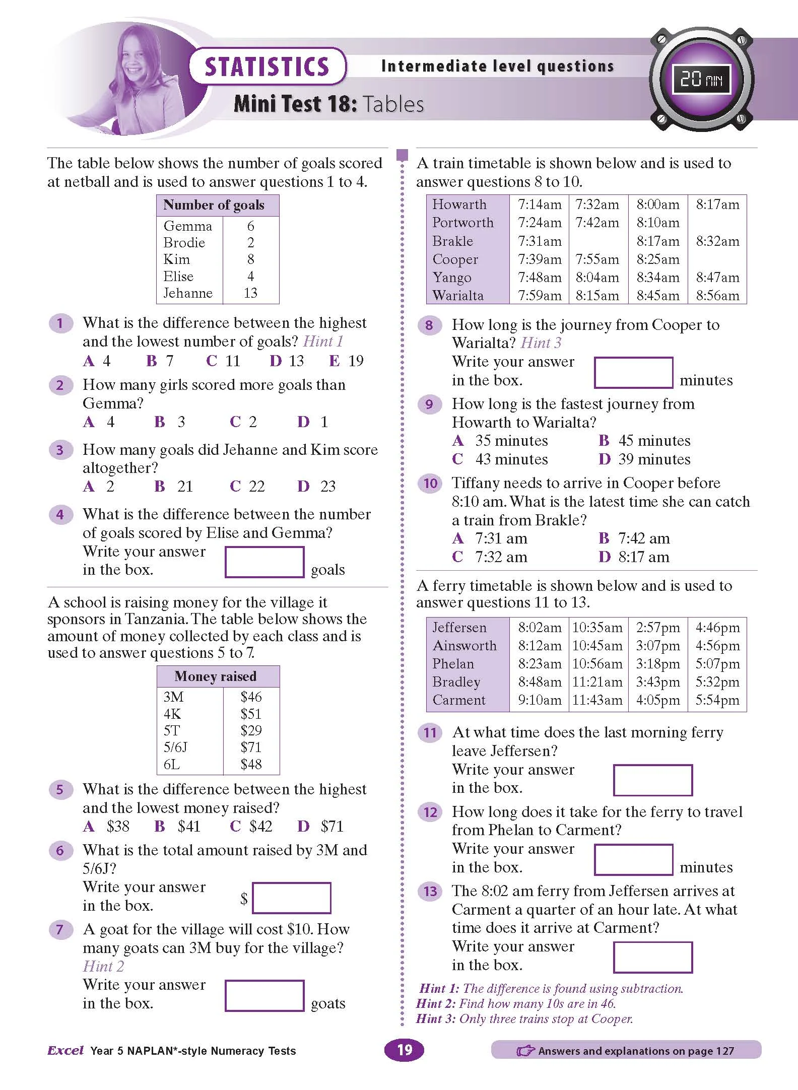 Excel Year 5 NAPLAN*-style Numeracy Tests - Image 7