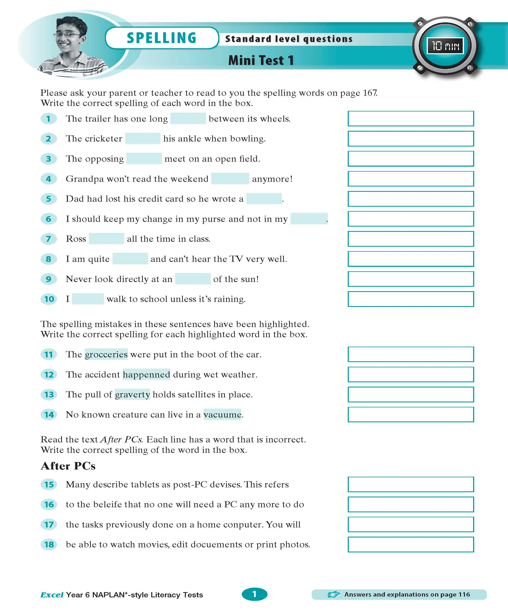 Excel Year 6 NAPLAN*-style Literacy Tests - Image 4