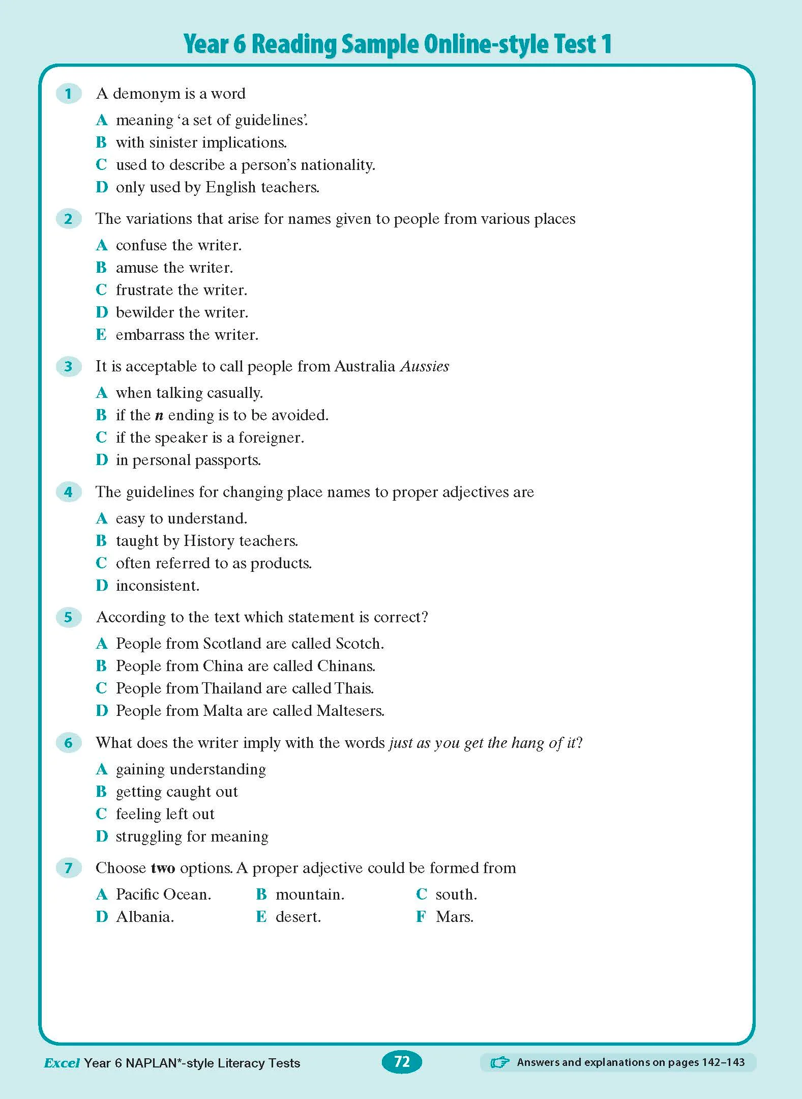 Excel Year 6 NAPLAN*-style Literacy Tests - Image 9