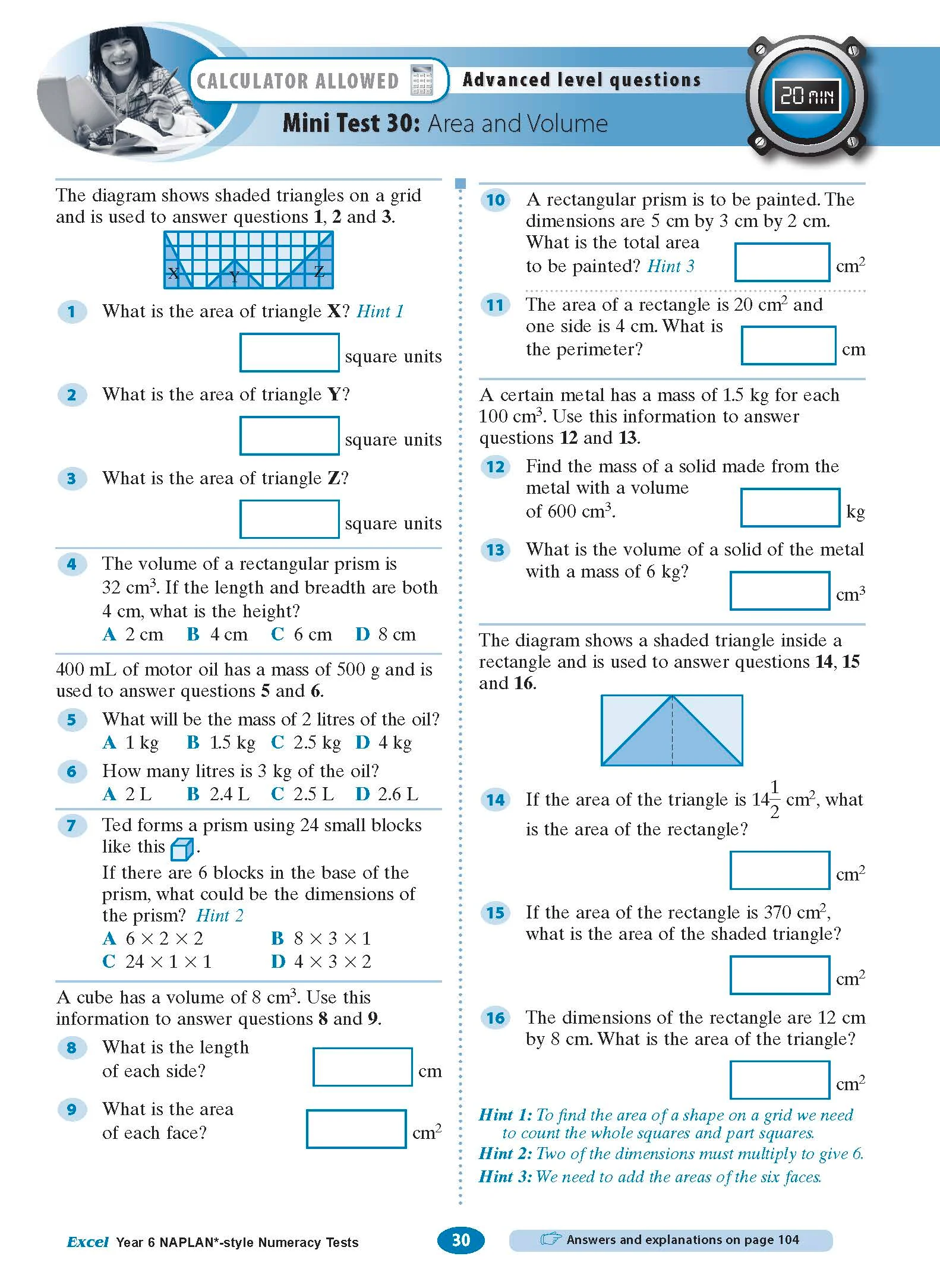 Excel Year 6 NAPLAN*-style Numeracy Tests - Image 10