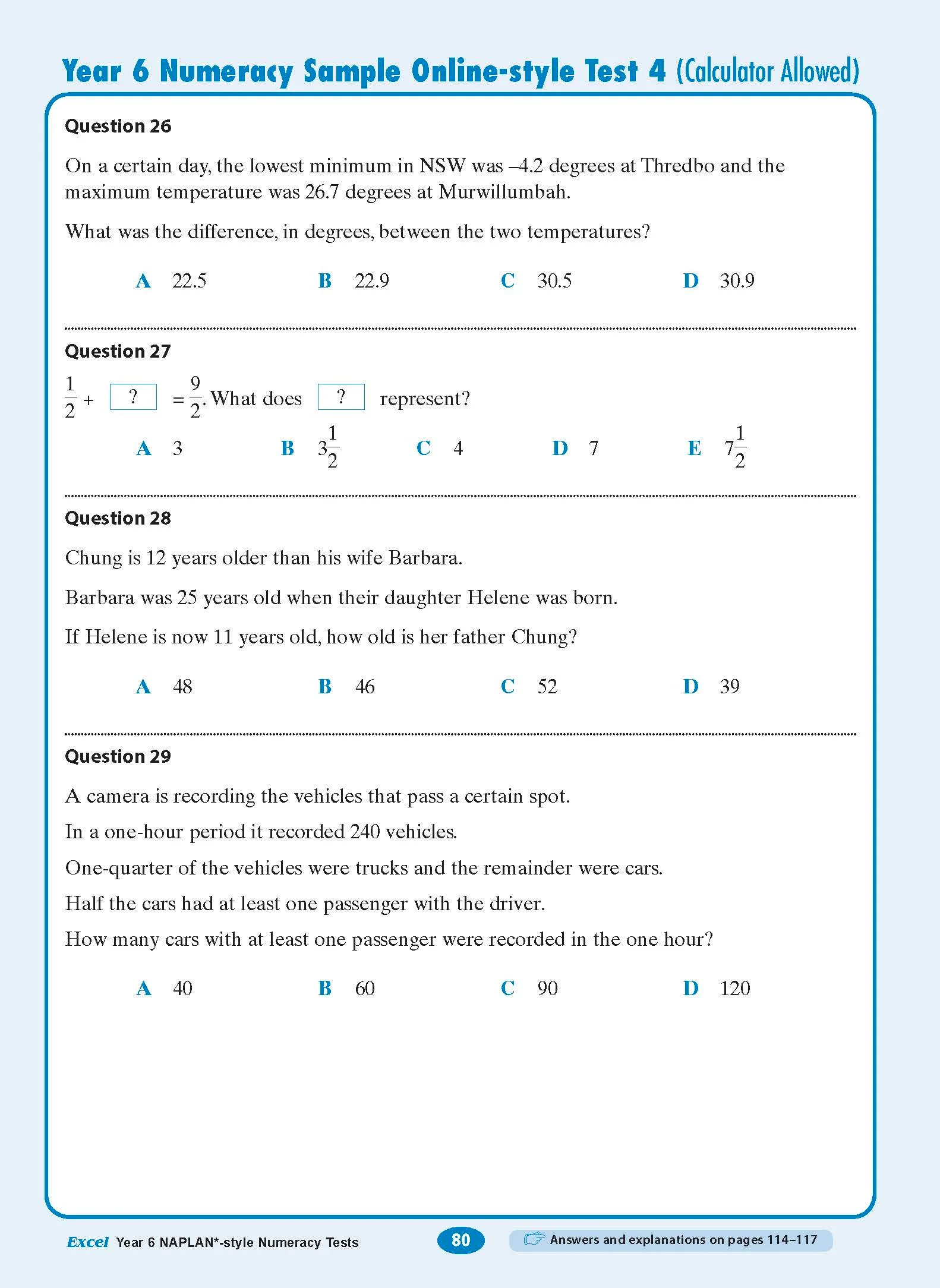 Excel Year 6 NAPLAN*-style Numeracy Tests - Image 12
