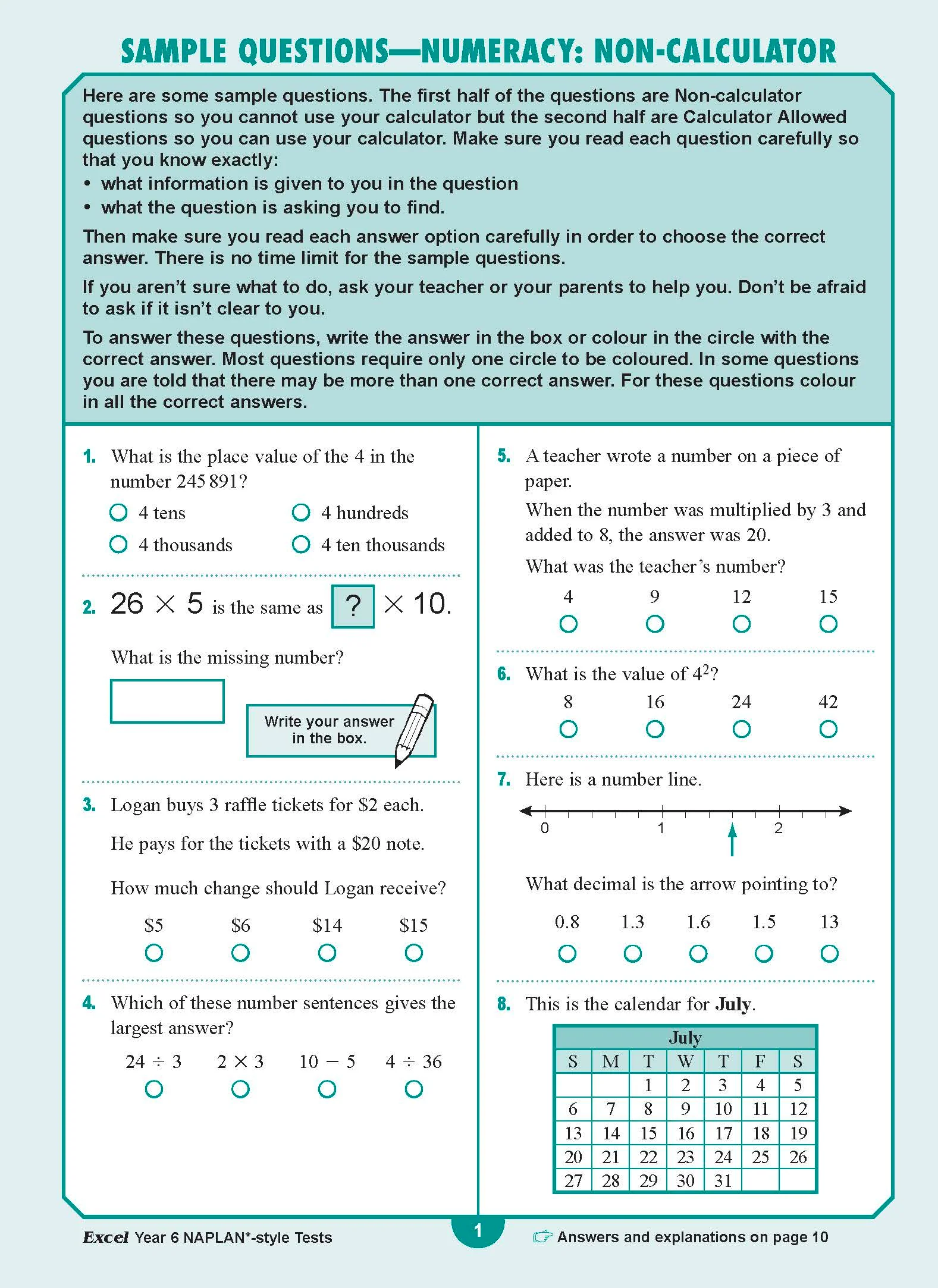 Excel Year 6 NAPLAN*-style Tests - Image 3