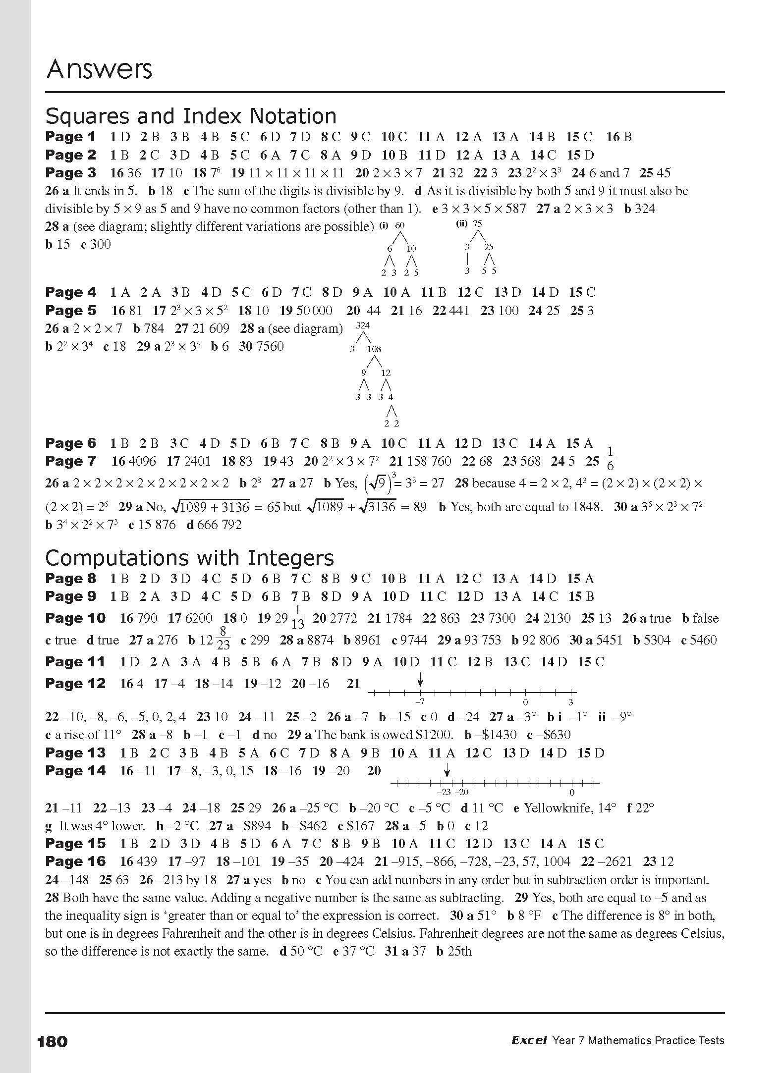 Excel Tests - Mathematics Practice Tests Year 7 - Image 13