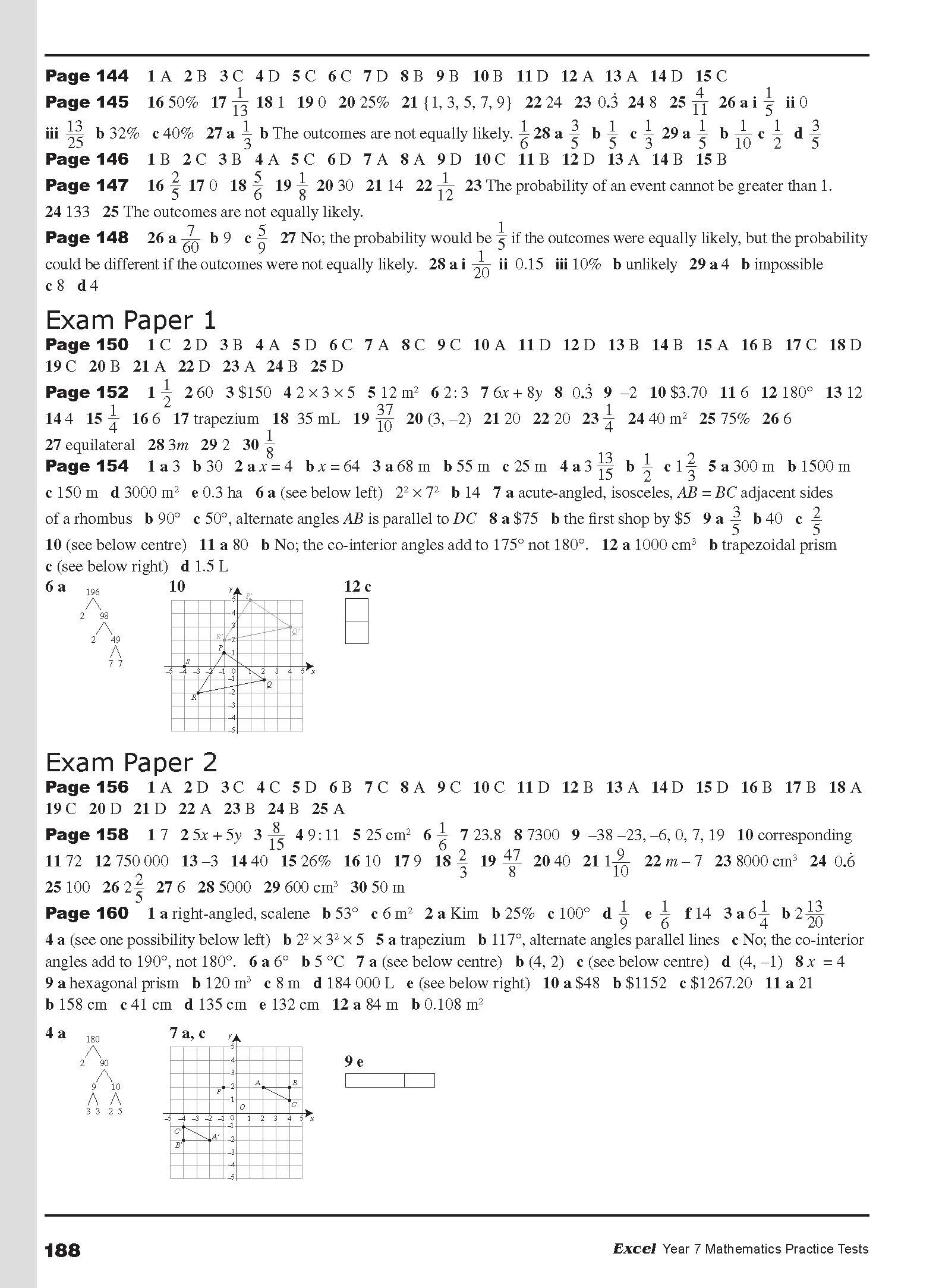 Excel Tests - Mathematics Practice Tests Year 7 - Image 14