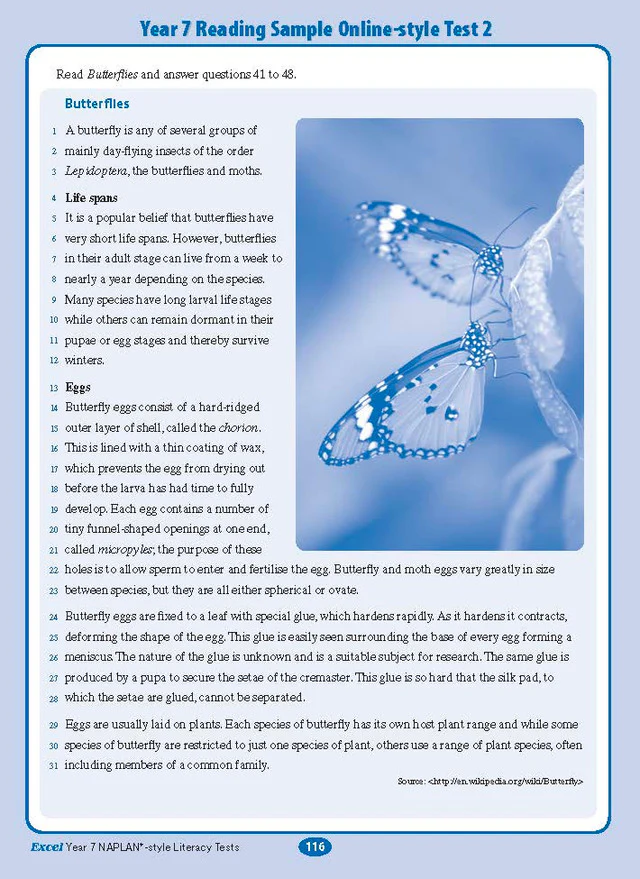 Excel Year 7 NAPLAN*-style Literacy Tests - Image 14
