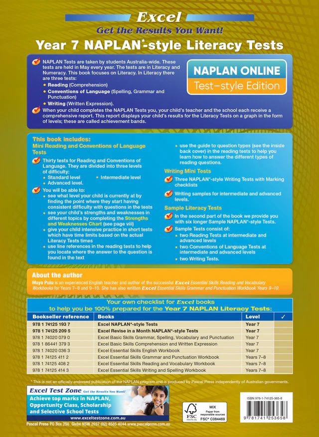 Excel Year 7 NAPLAN*-style Literacy Tests - Image 16