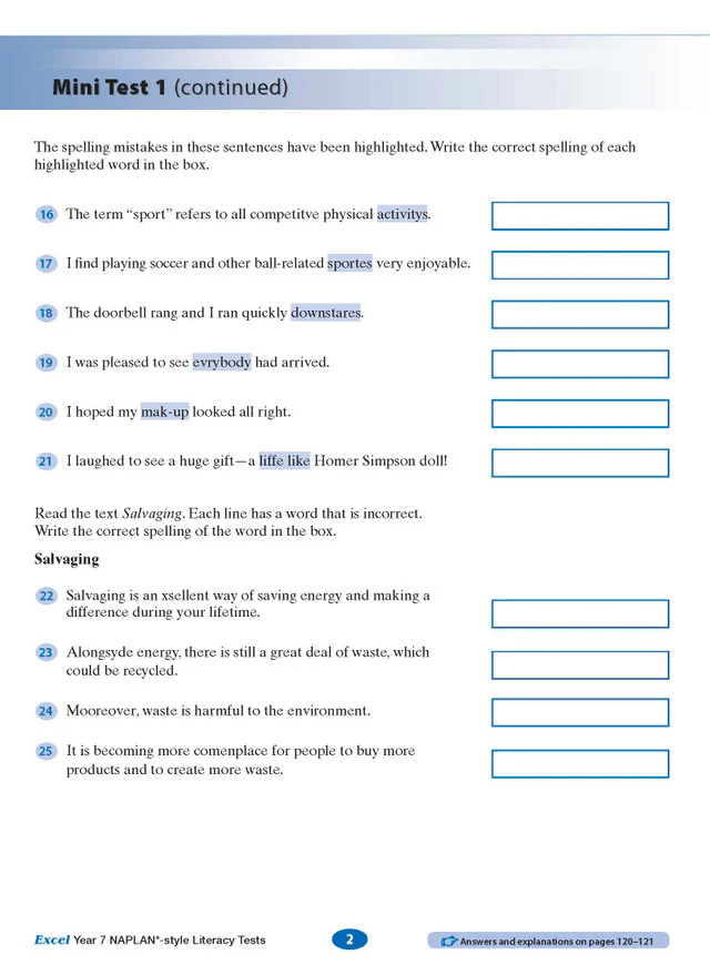 Excel Year 7 NAPLAN*-style Literacy Tests - Image 3