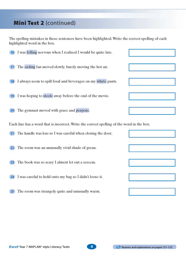 Excel Year 7 NAPLAN*-style Literacy Tests - Image 5