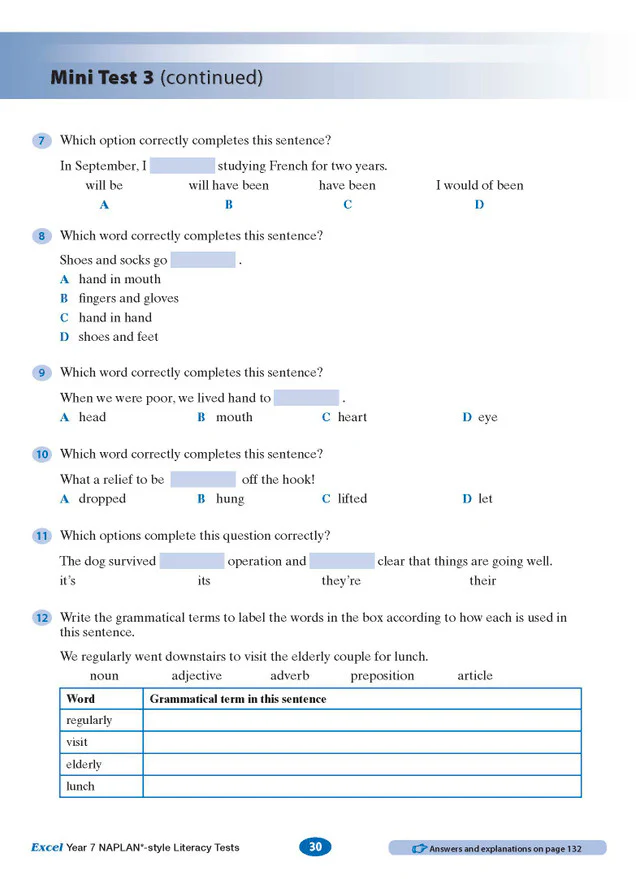 Excel Year 7 NAPLAN*-style Literacy Tests - Image 6