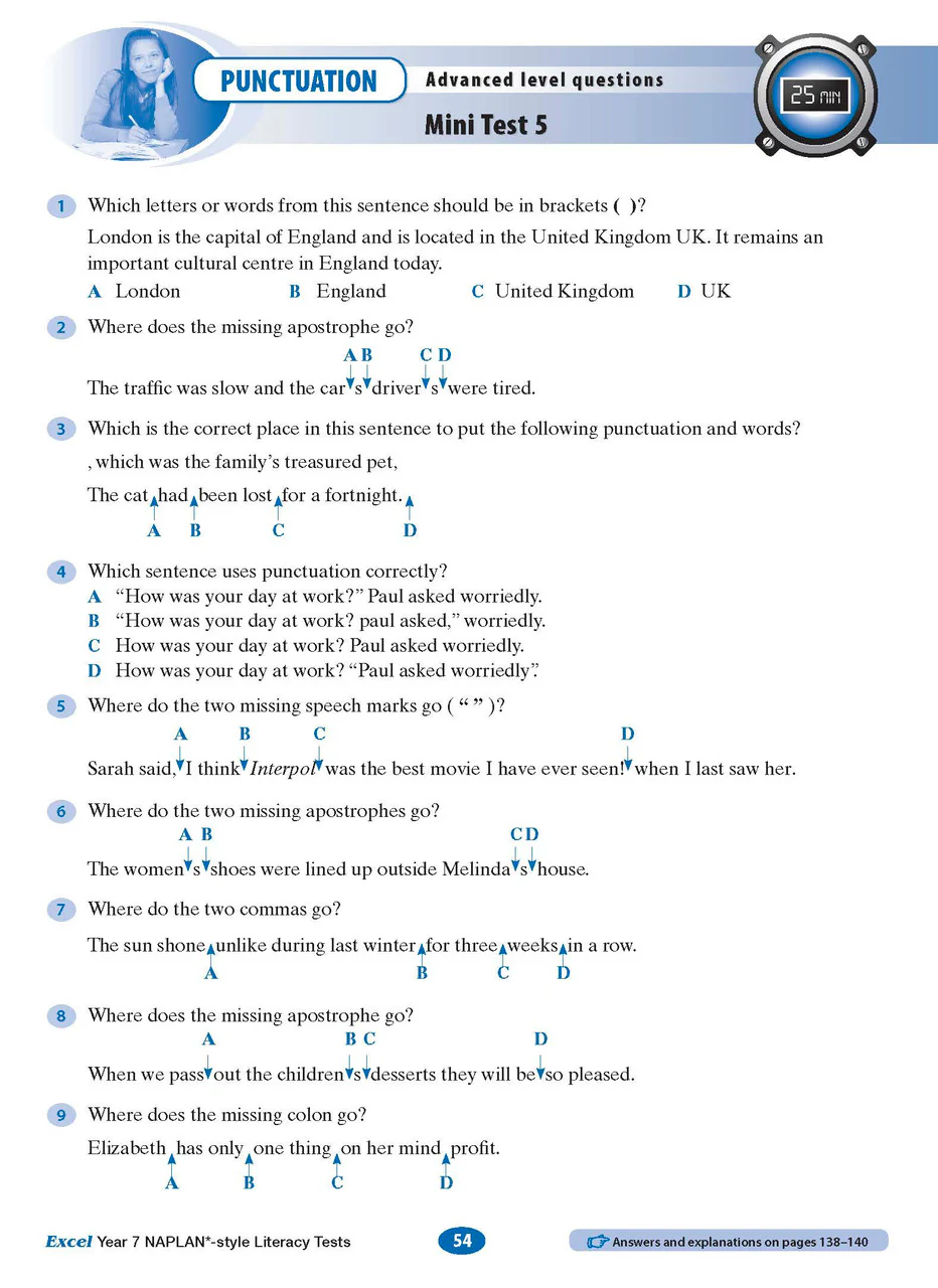 Excel Year 7 NAPLAN*-style Literacy Tests - Image 8