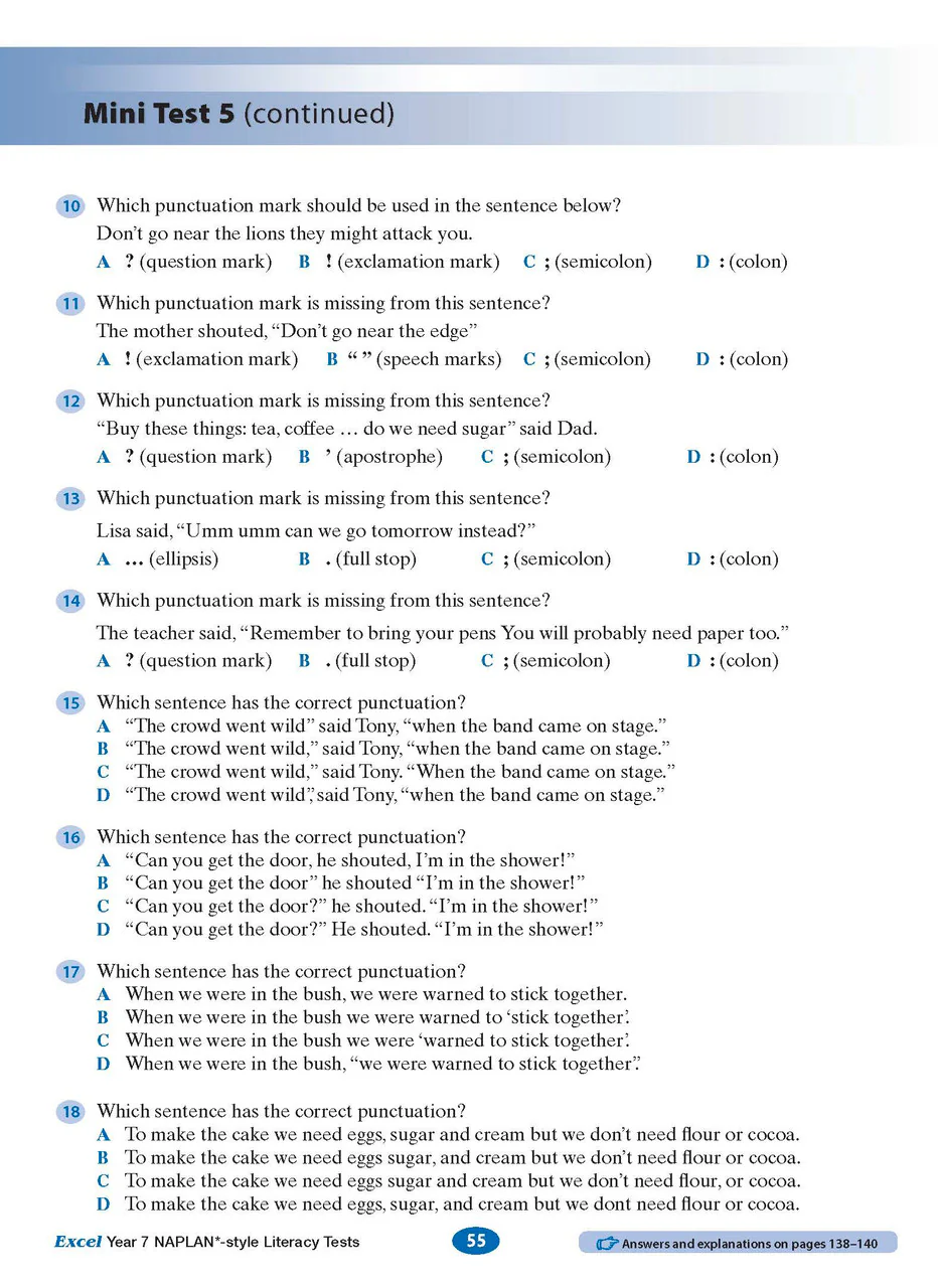 Excel Year 7 NAPLAN*-style Literacy Tests - Image 9