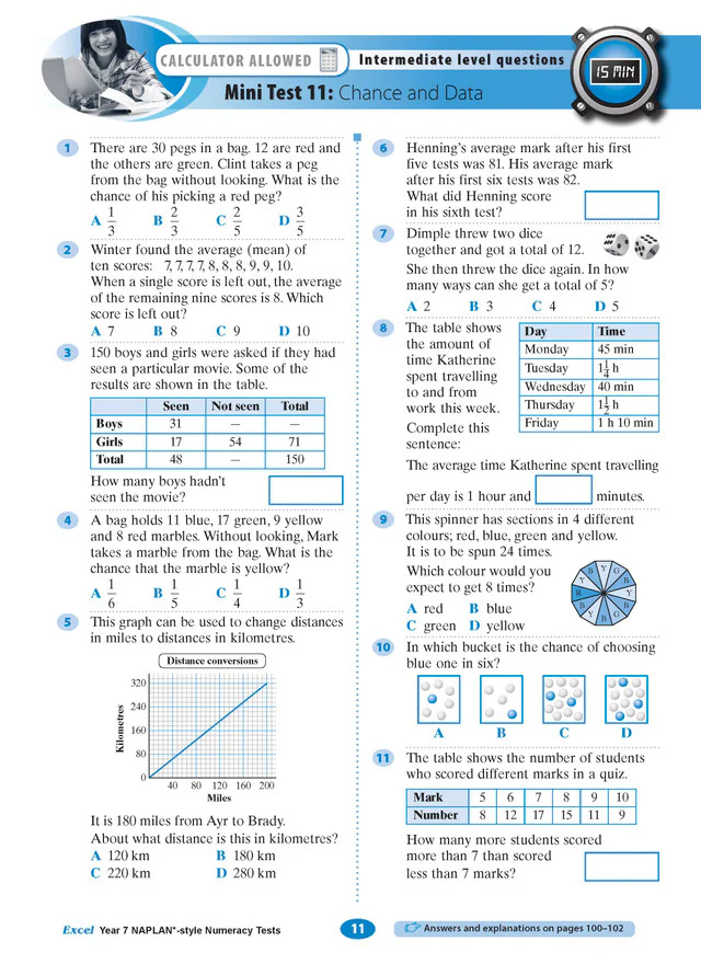 Excel Year 7 NAPLAN*-style Numeracy Tests - Image 7