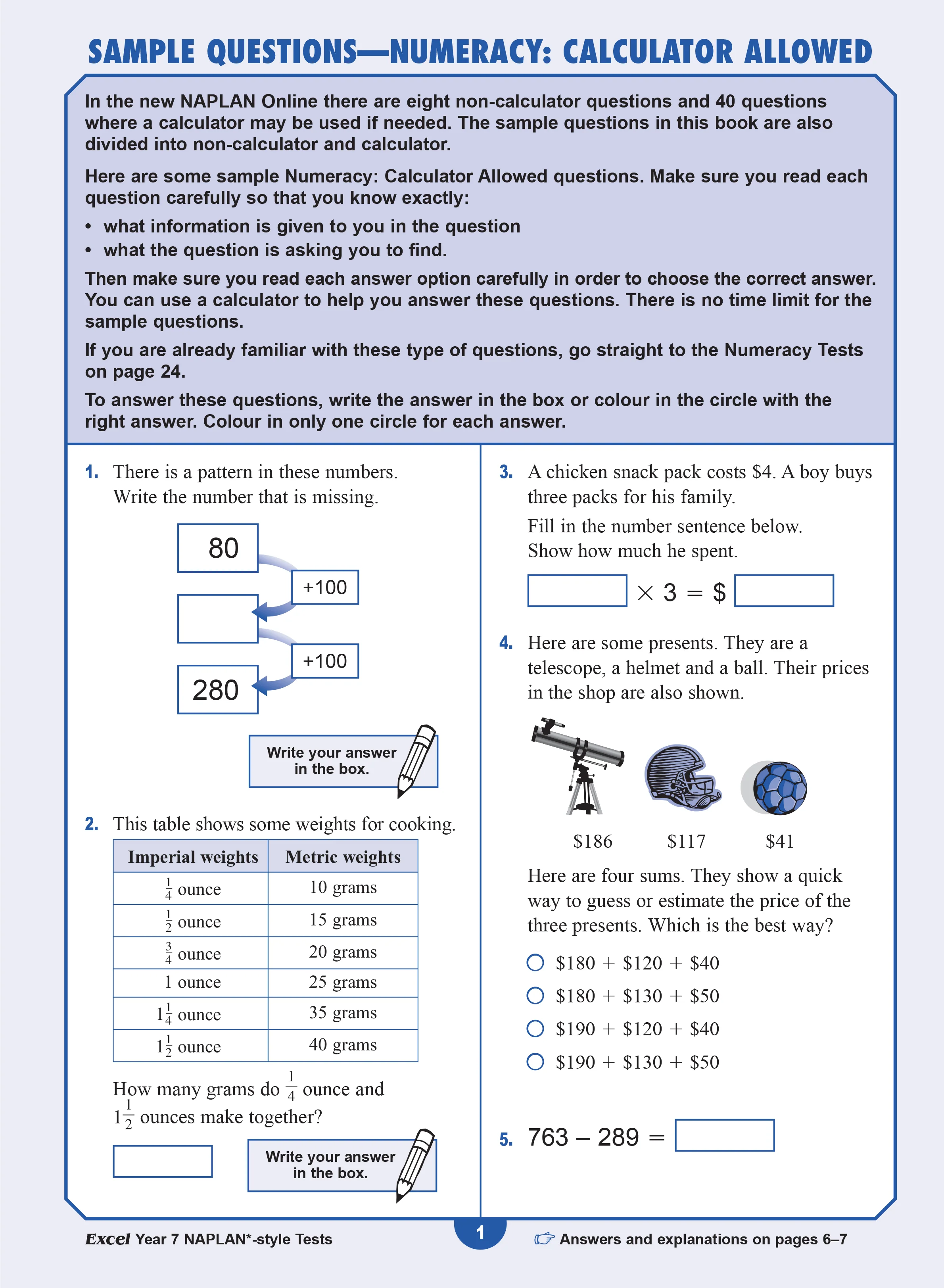Excel Year 7 NAPLAN*-style Tests - Image 4